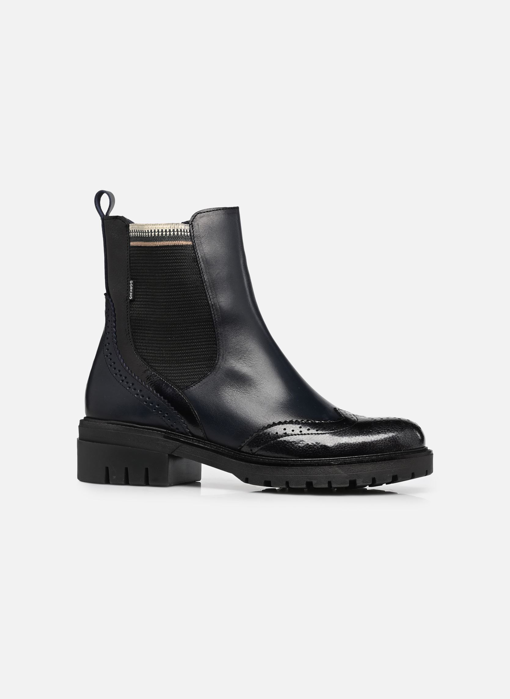 Enkellaarzen en boots CADY D9771 dames marine Dorking Enkellaarzen en boots CADY D9771 dames marine SUGAR+GLOW OCEANO + GRIS