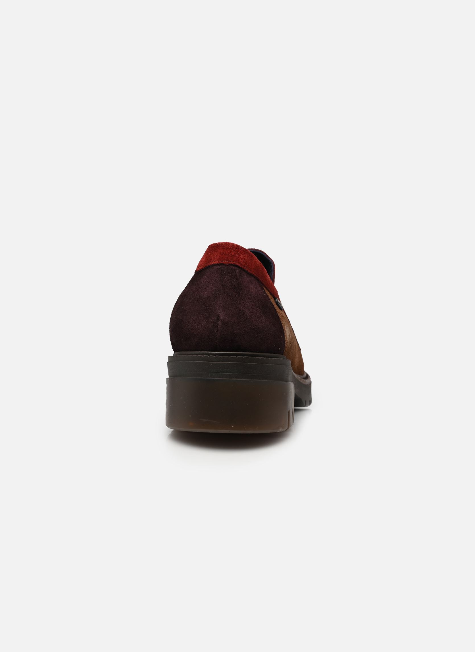 Mocassins CADY D9772 dames meerkleurig Dorking Mocassins CADY D9772 dames meerkleurig CALF+CALF+CALF TABACO + BRICK