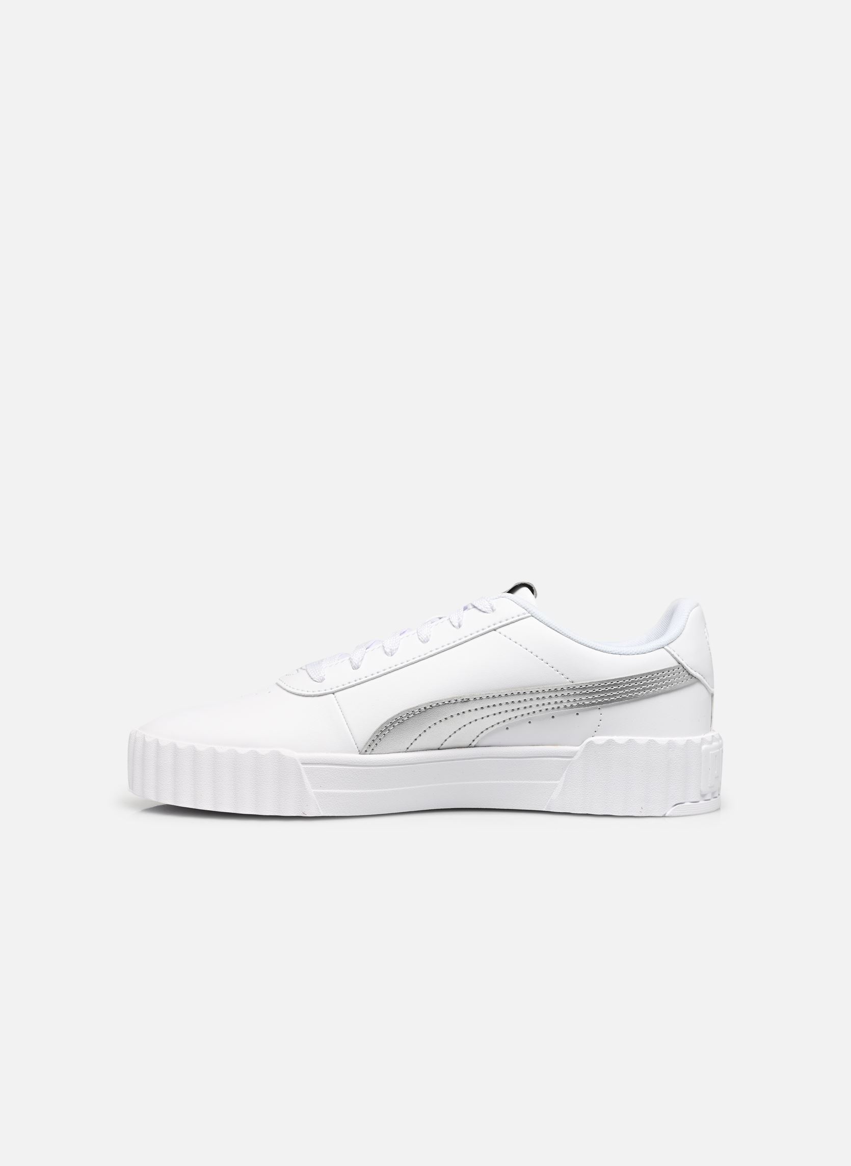 Baskets Carina 3.0 Metallic Glam femme blanc Puma Baskets Carina 3.0 Metallic Glam femme blanc PUMA WHITE-PUMA SILVER
