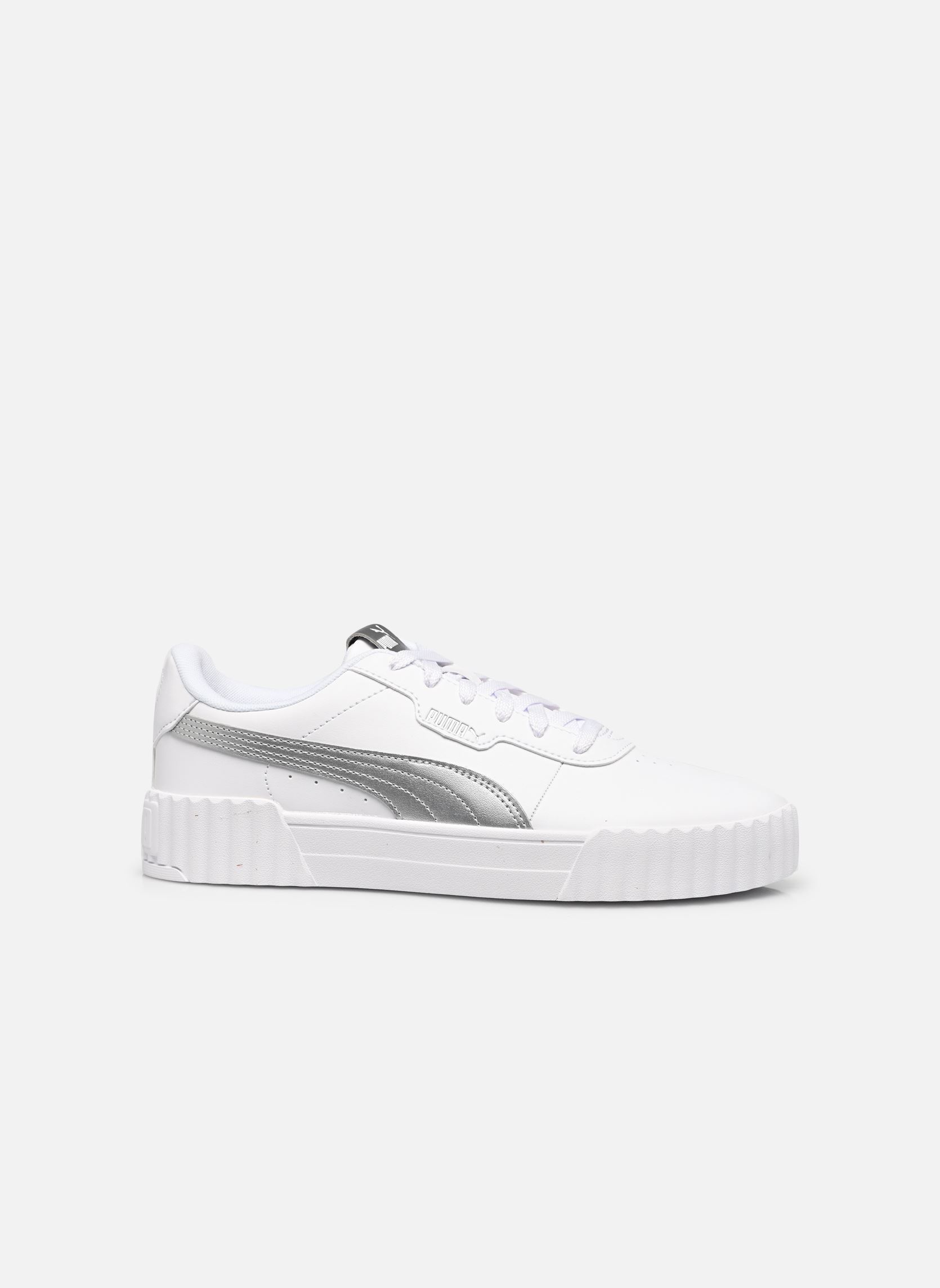 Baskets Carina 3.0 Metallic Glam femme blanc Puma Baskets Carina 3.0 Metallic Glam femme blanc PUMA WHITE-PUMA SILVER