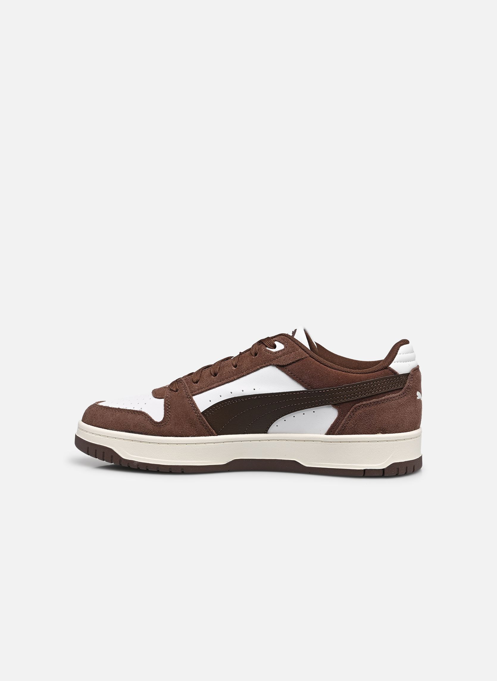 Baskets Rebound Slam SD homme marron Puma Baskets Rebound Slam SD homme marron PUMA WHITE-CHESTNUT BROWN-WARM