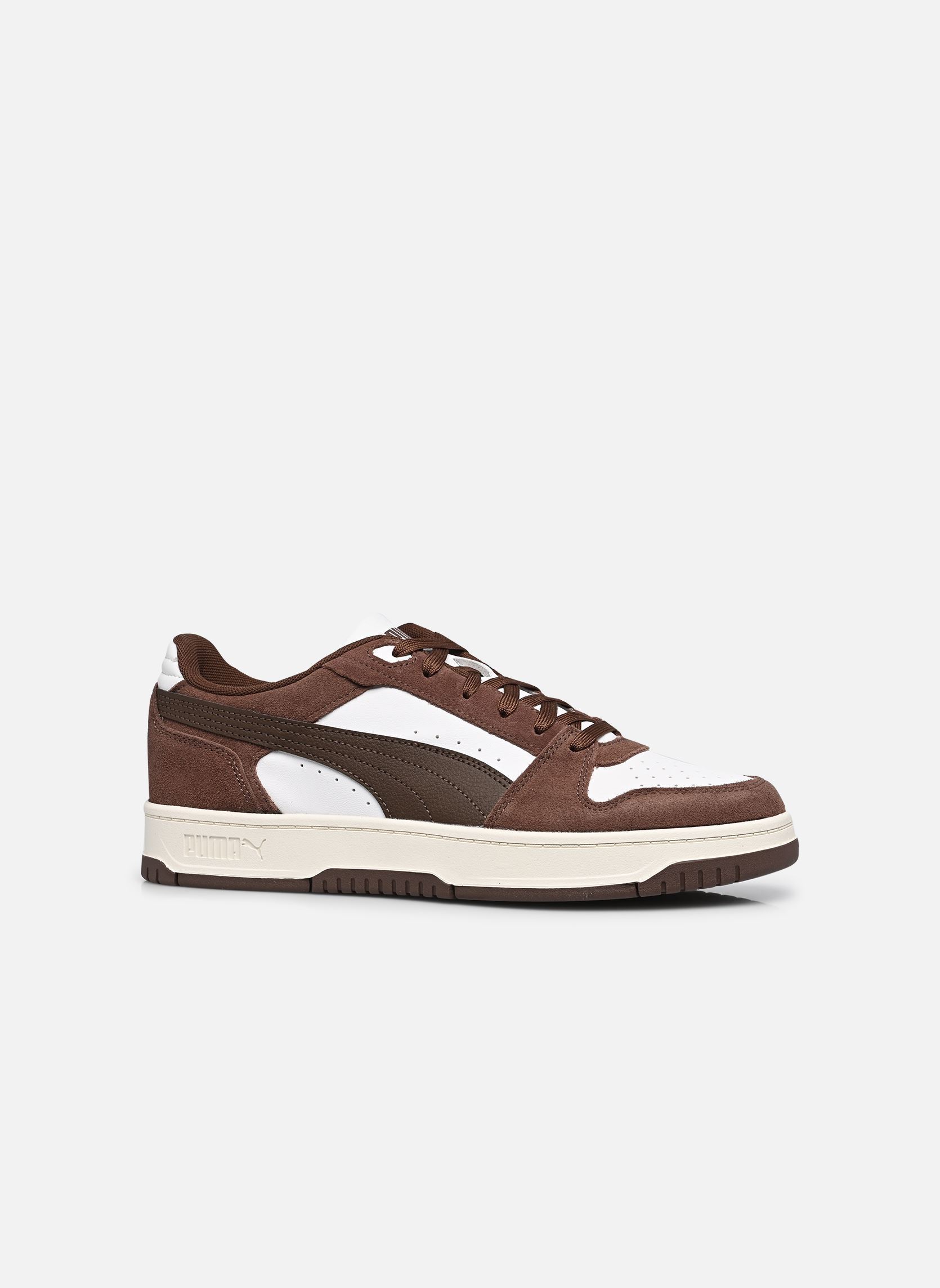 Baskets Rebound Slam SD homme marron Puma Baskets Rebound Slam SD homme marron PUMA WHITE-CHESTNUT BROWN-WARM