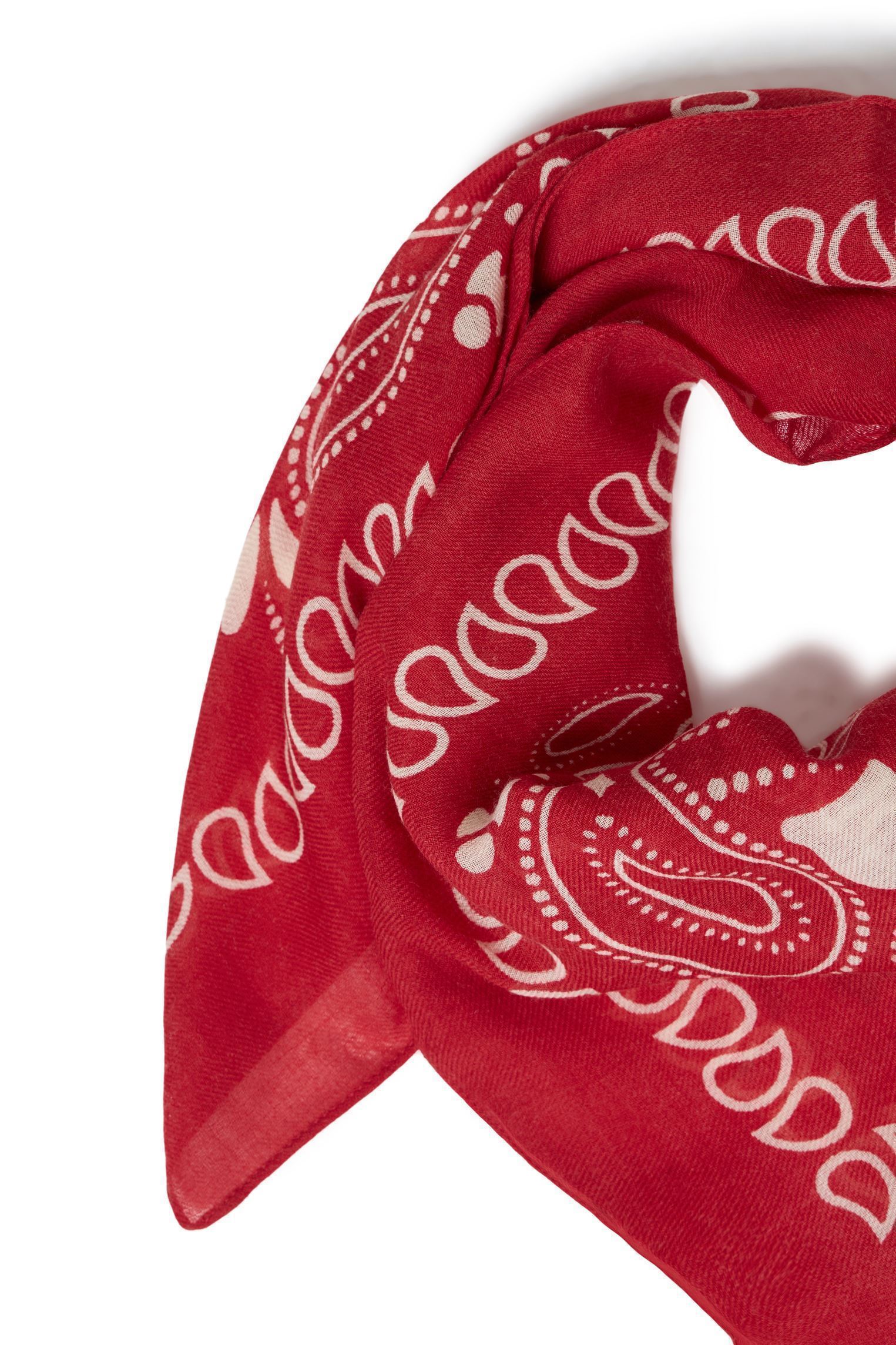 Echarpes et foulards Iamary Sc femme rouge Ichi Echarpes et foulards Iamary Sc femme rouge POINSETTIA