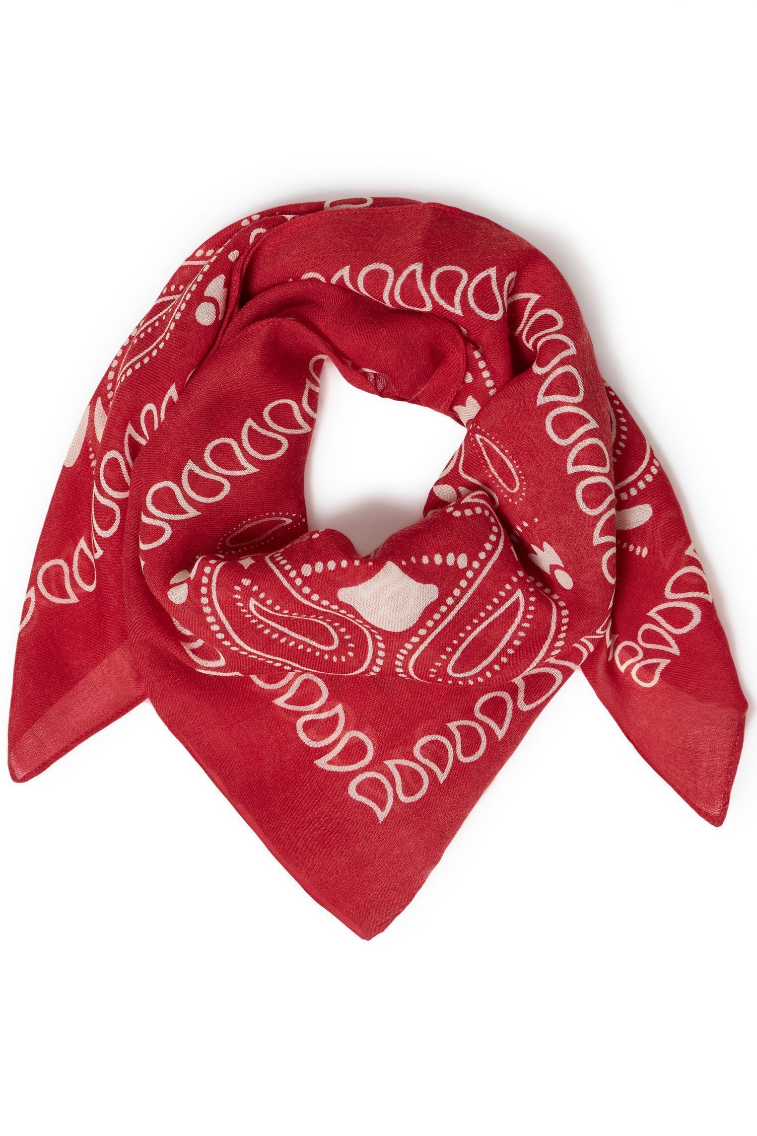 Echarpes et foulards Iamary Sc femme rouge Ichi Echarpes et foulards Iamary Sc femme rouge POINSETTIA