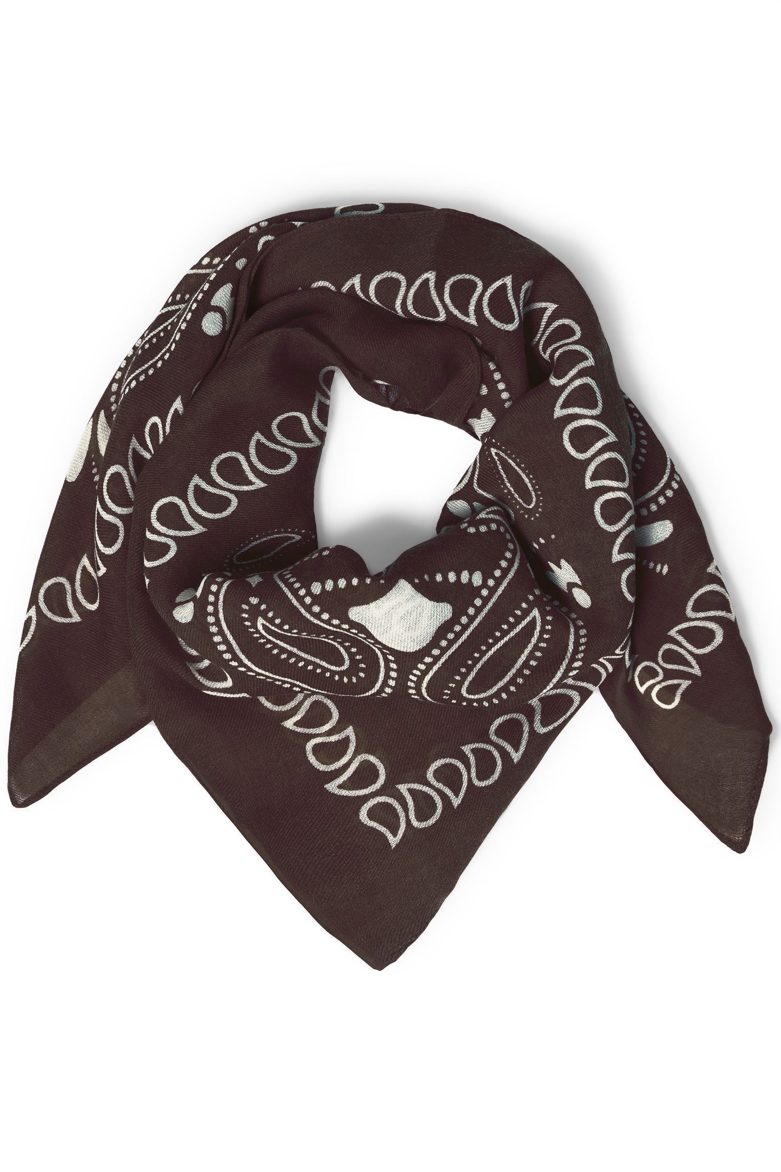 Echarpes et foulards Iamary Sc femme marron Ichi Echarpes et foulards Iamary Sc femme marron CHICORY COFFEE