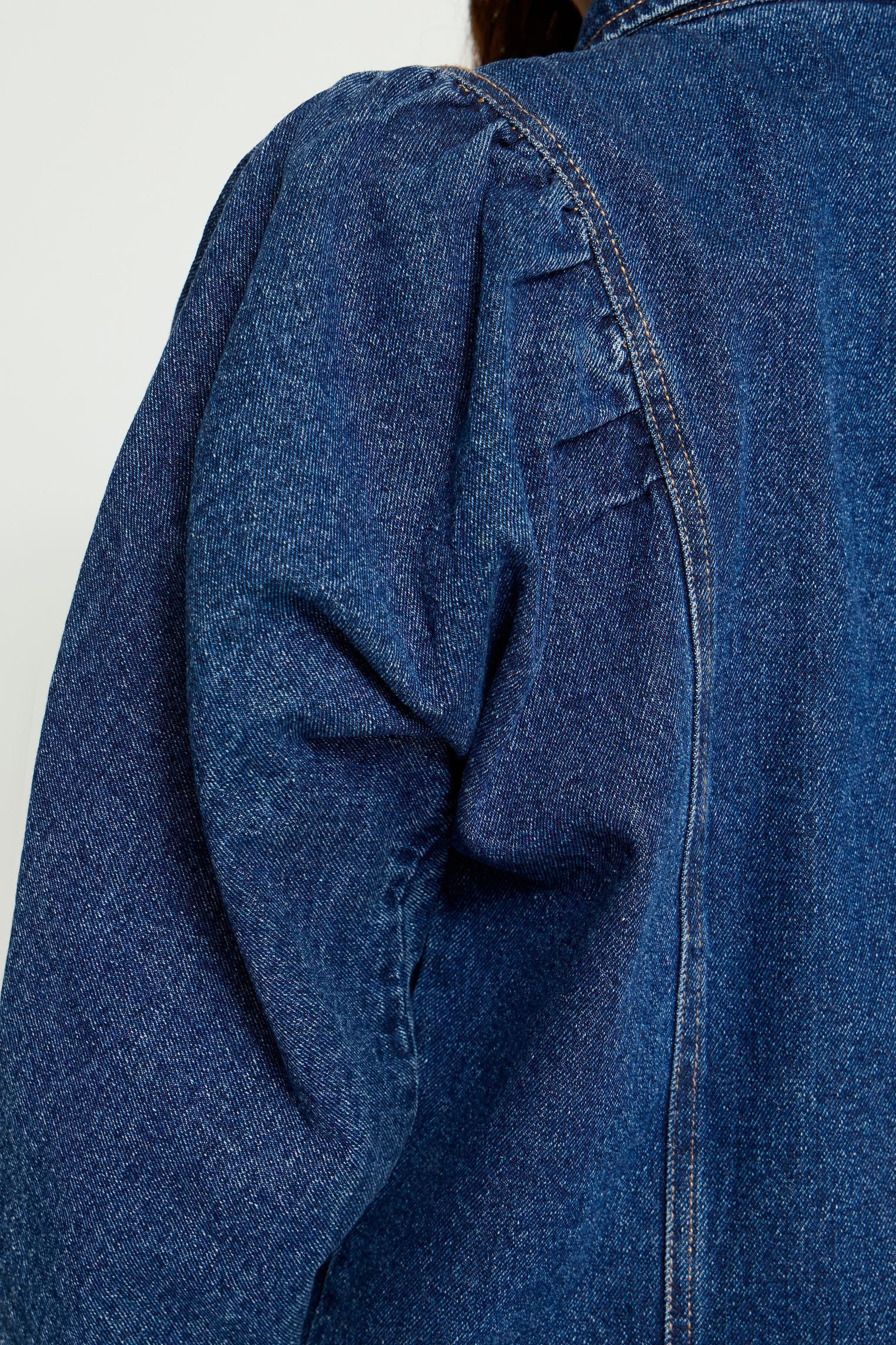 Hemden Ihalva Sh2 dames blauw Ichi Hemden Ihalva Sh2 dames blauw WASHED MED. BLUE