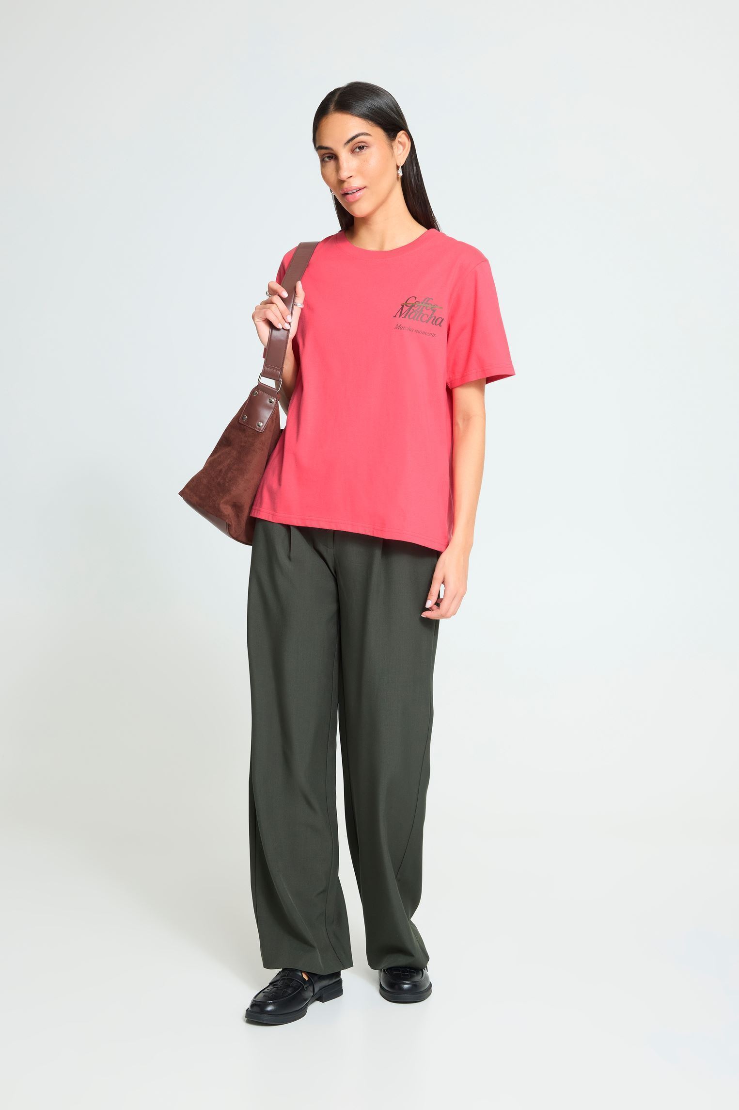 T-shirts Ihbalmers Ss3 dames roze Ichi T-shirts Ihbalmers Ss3 dames roze FRUIT DOVE / COFFEE BEAN