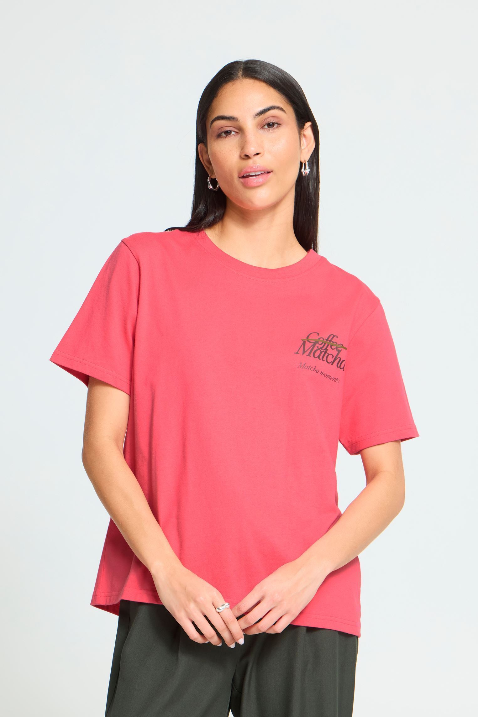 T-shirts Ihbalmers Ss3 dames roze Ichi T-shirts Ihbalmers Ss3 dames roze FRUIT DOVE / COFFEE BEAN
