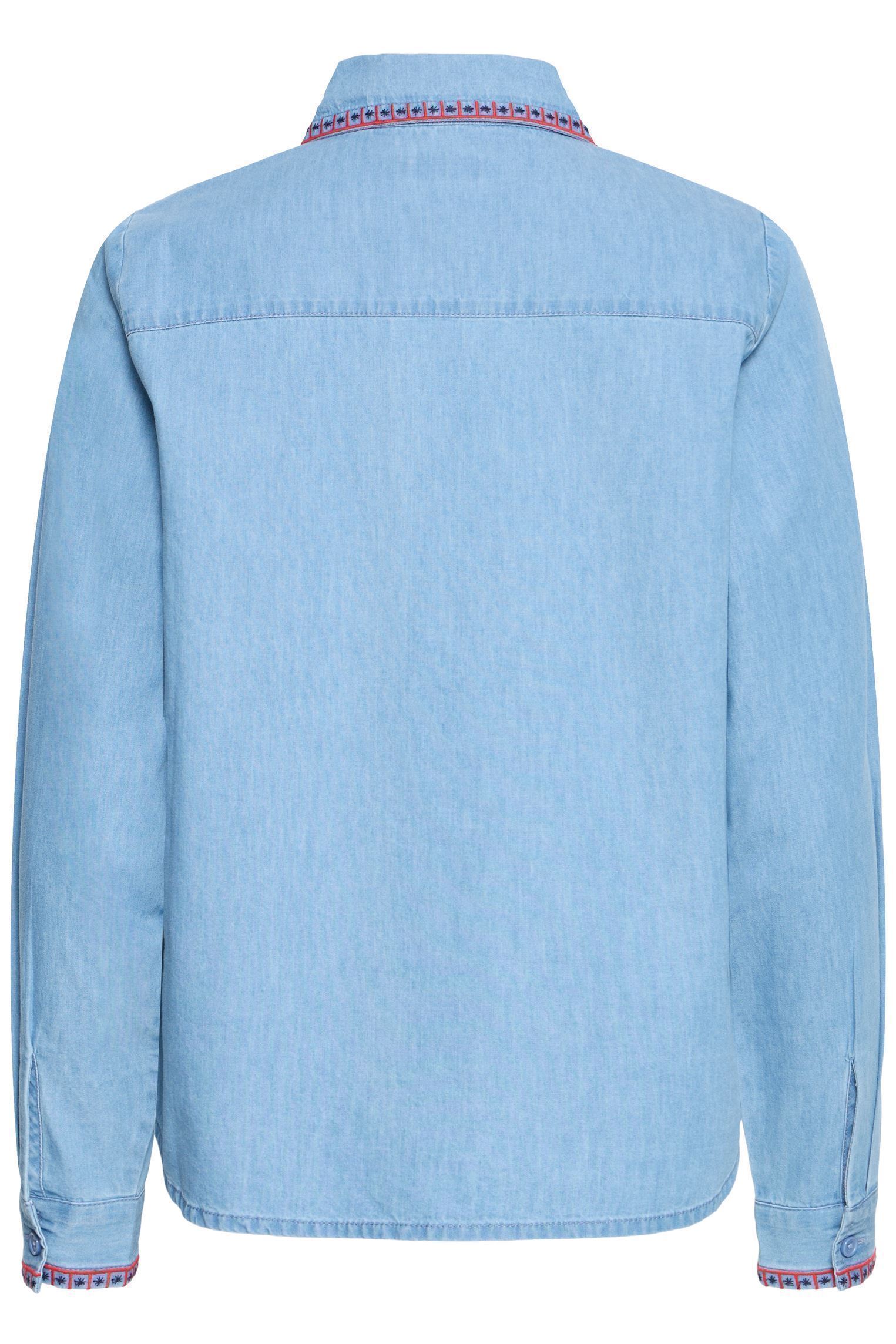 Hemden Ihbarcy Sh2 dames blauw Ichi Hemden Ihbarcy Sh2 dames blauw LIGHT BLUE