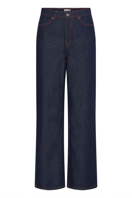 Ichi Rechte jeans / Straight Leg Jeans Ihberisel Pa3 dames blauw