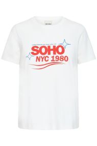 Tee-shirts Ihcamino Loose Ss2 femme blanc Ichi Tee-shirts Ihcamino Loose Ss2 femme blanc CLOUD DANCER / SALSA