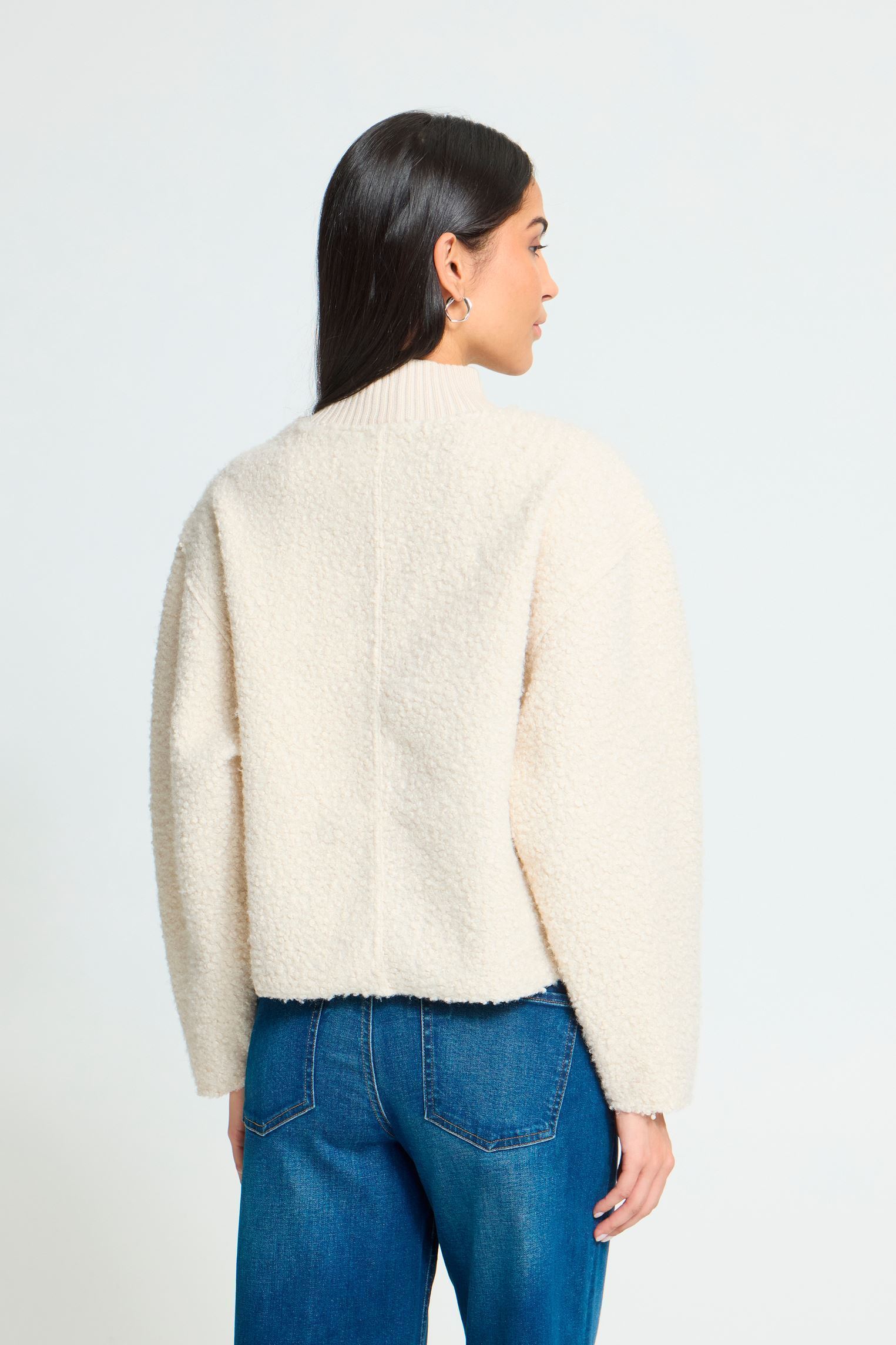 Pulls Ihcurley Ls femme blanc Ichi Pulls Ihcurley Ls femme blanc BIRCH
