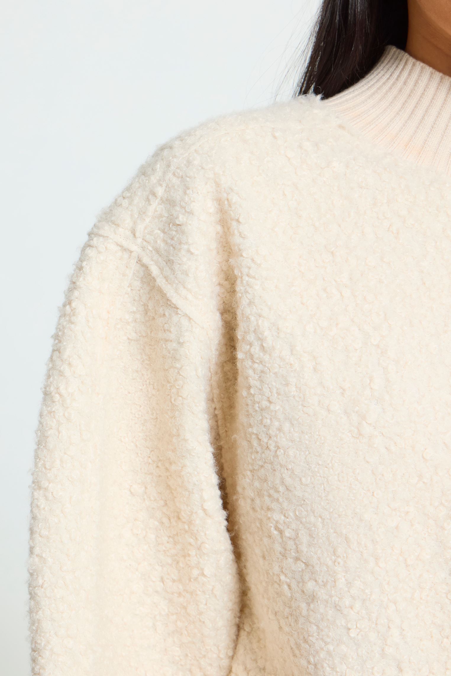 Pulls Ihcurley Ls femme blanc Ichi Pulls Ihcurley Ls femme blanc BIRCH