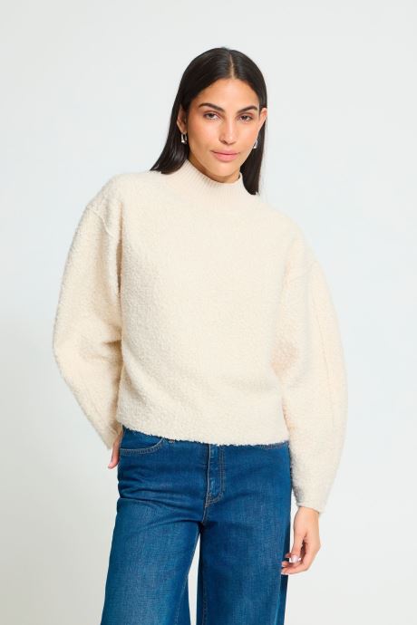 Ichi Pulls Ihcurley Ls femme blanc