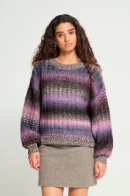 Pullover Ihdasunte Ls damen mehrfarbig Ichi Pullover Ihdasunte Ls damen mehrfarbig PINK BLUE BROWN MIX