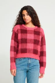 Pulls Ihelena Ls femme rose Ichi Pulls Ihelena Ls femme rose FRUIT DOVE ZINFANDEL CHECK