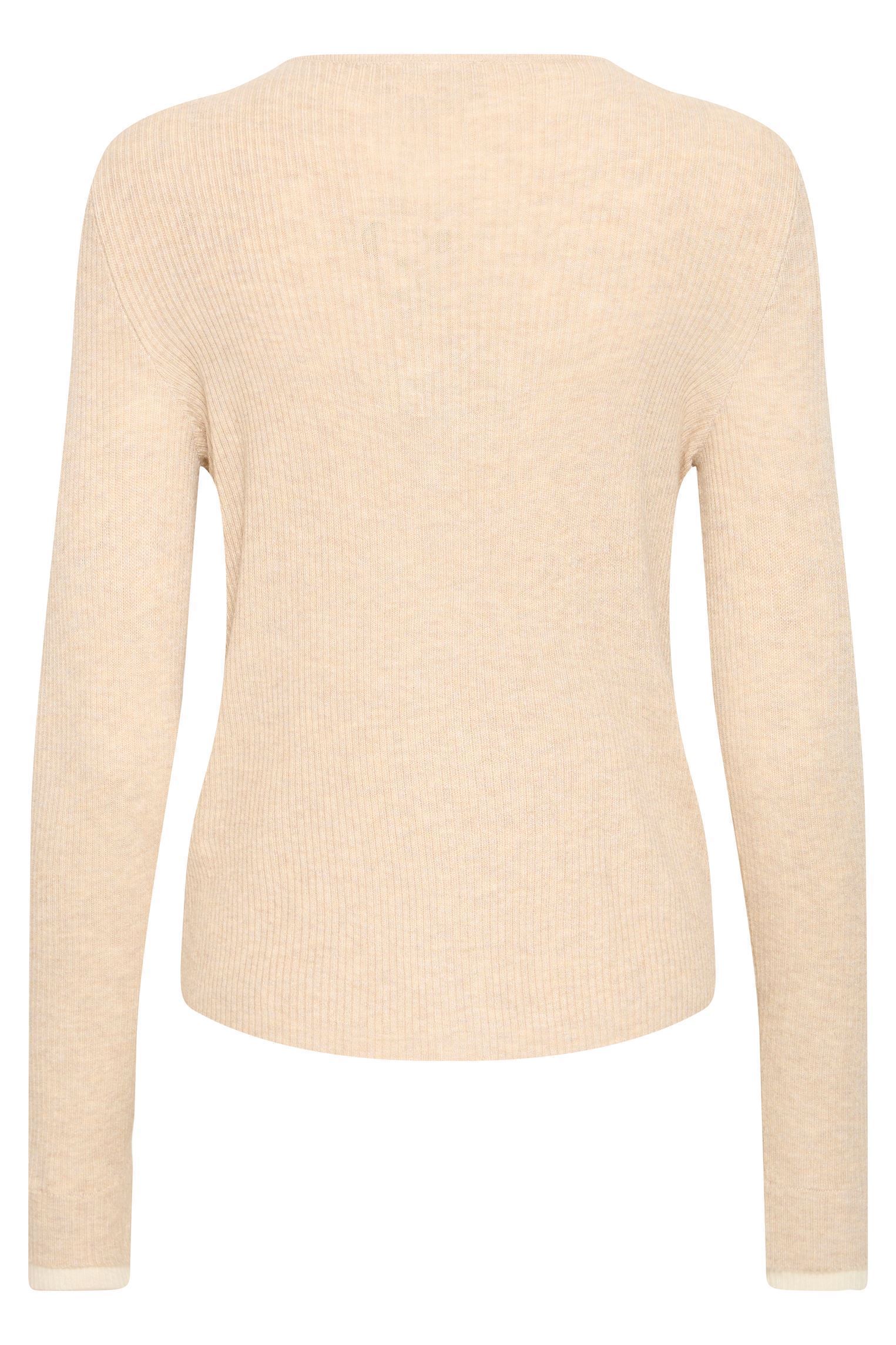 Strickjacken und Westen Ihfama Ca damen beige Ichi Strickjacken und Westen Ihfama Ca damen beige TOASTED COCONUT WITH BIRCH