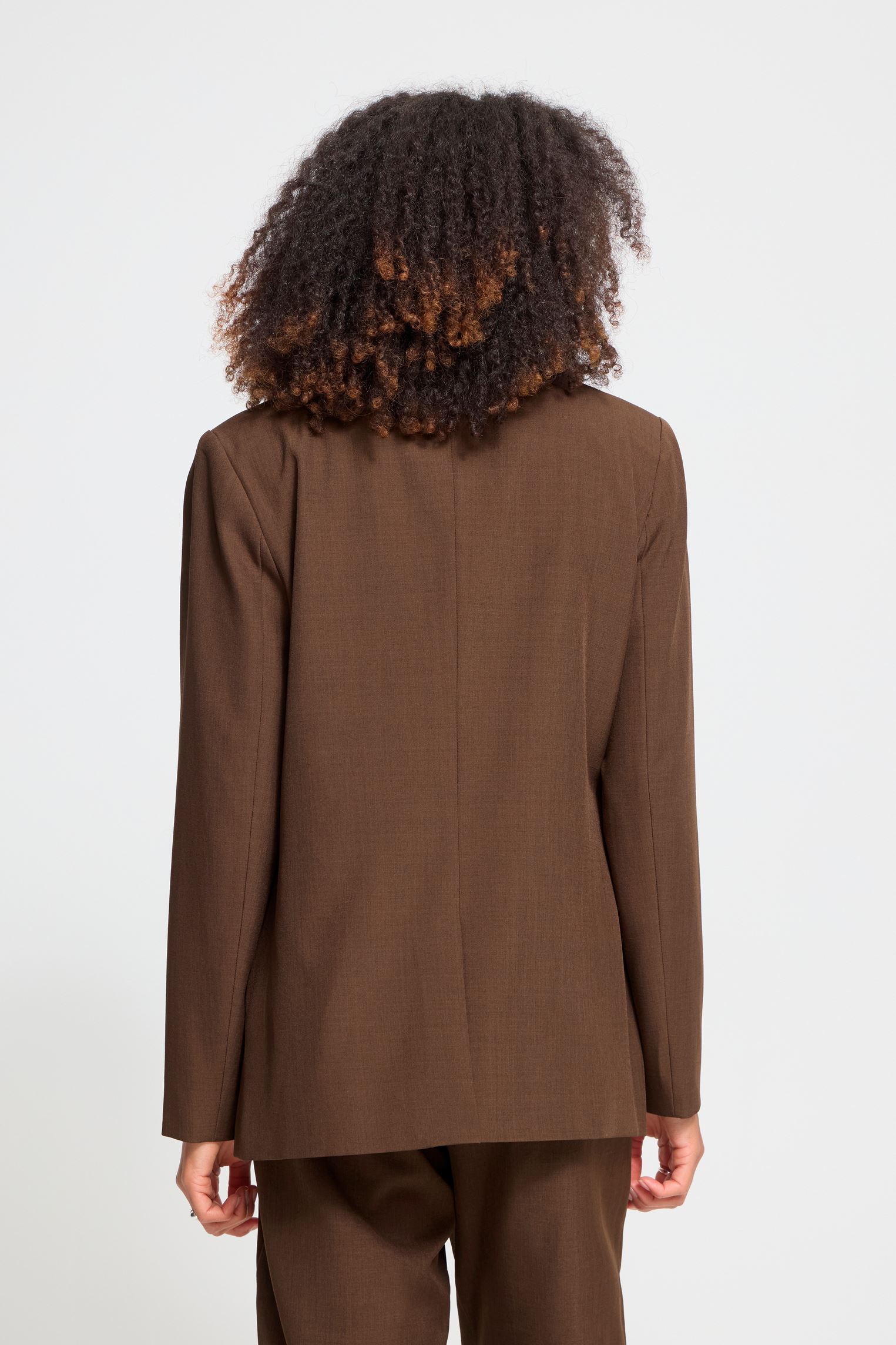 Vestes et manteaux Ihfava Long Bl femme marron Ichi Vestes et manteaux Ihfava Long Bl femme marron SLATE BLACK MELANGE