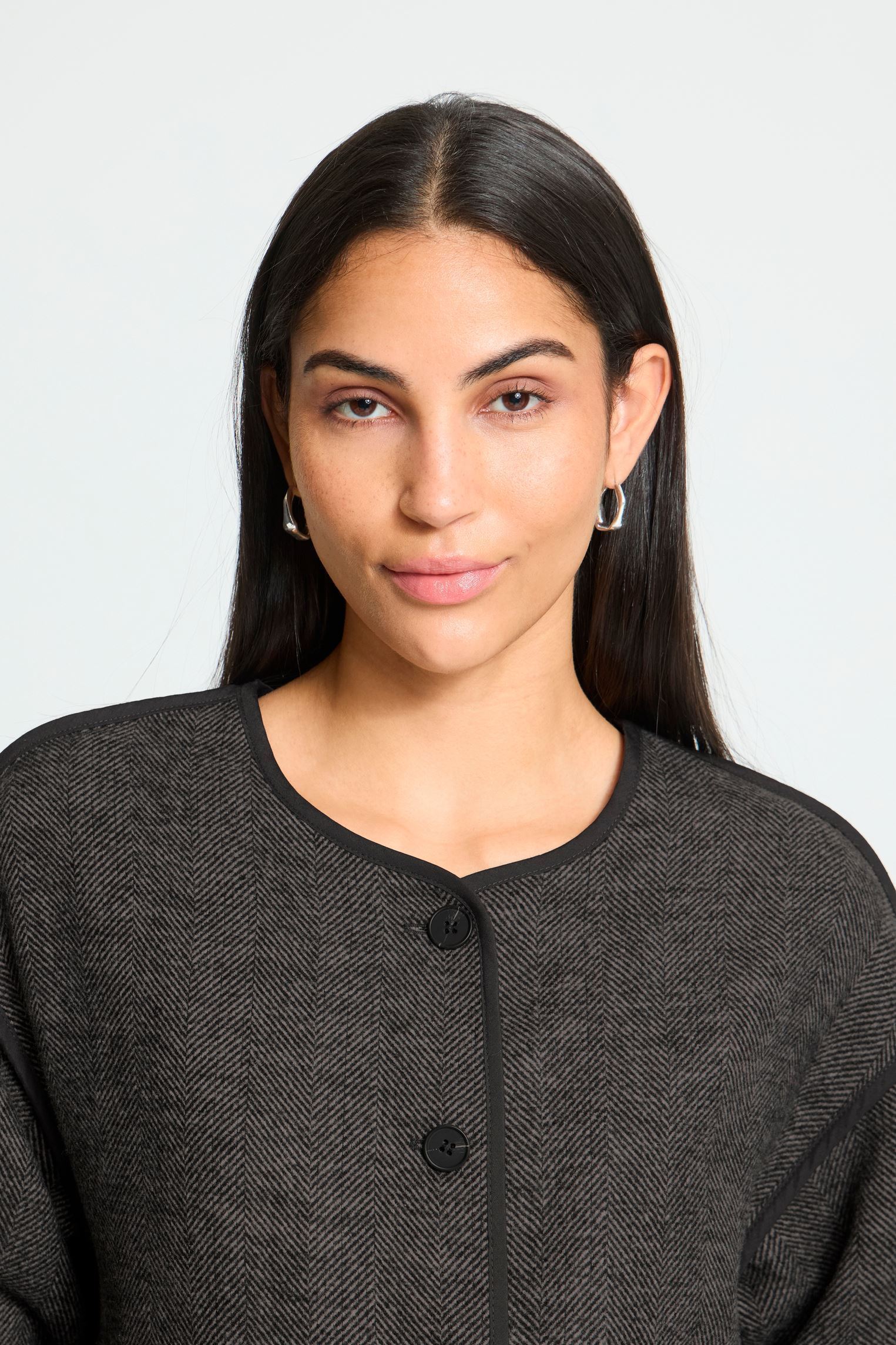 Jacken und Mäntel Ihfrava Ja damen grau Ichi Jacken und Mäntel Ihfrava Ja damen grau BLACK HERRINGBONE