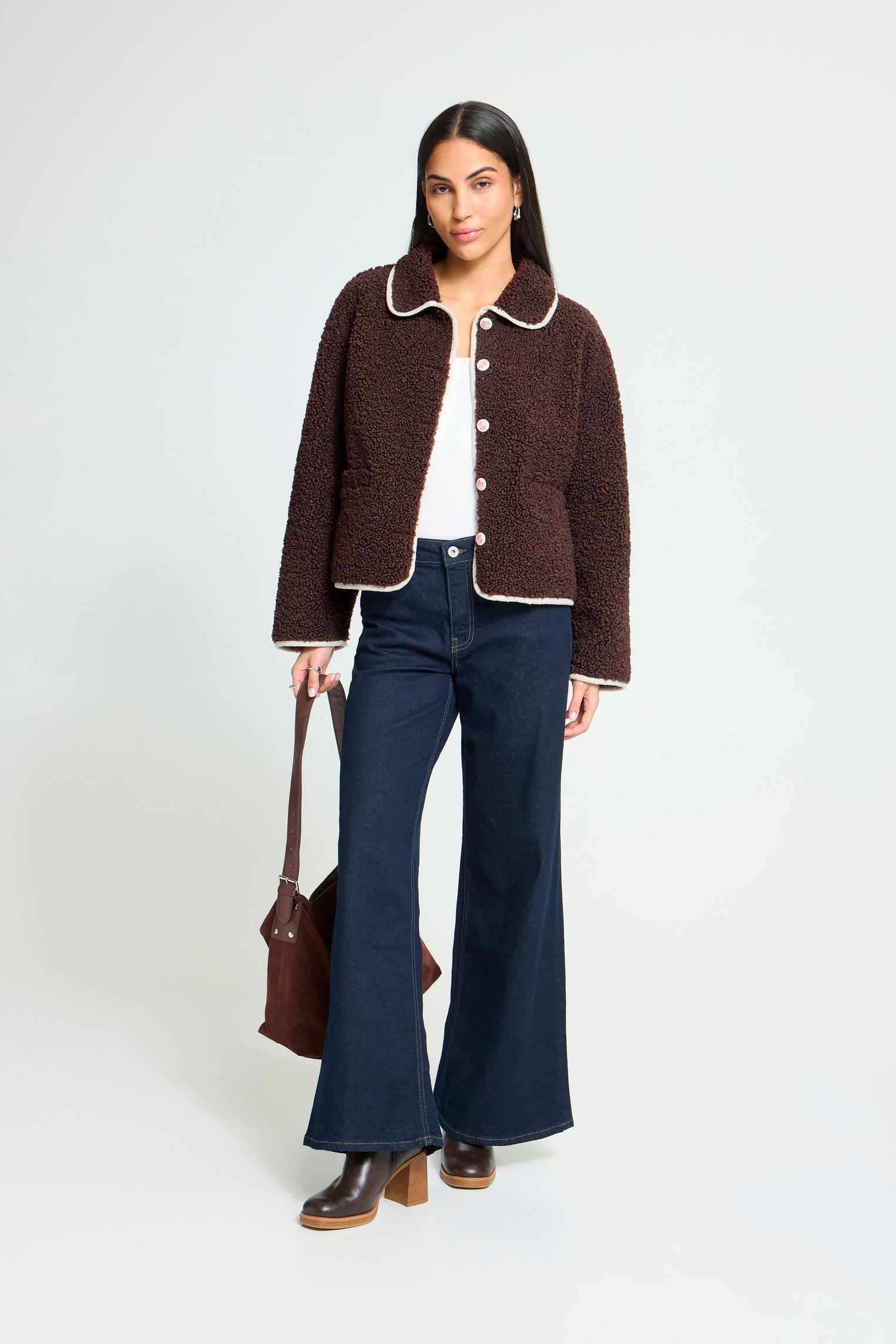 Vestes et manteaux Ihhoziva Ja femme marron Ichi Vestes et manteaux Ihhoziva Ja femme marron COFFEE BEAN