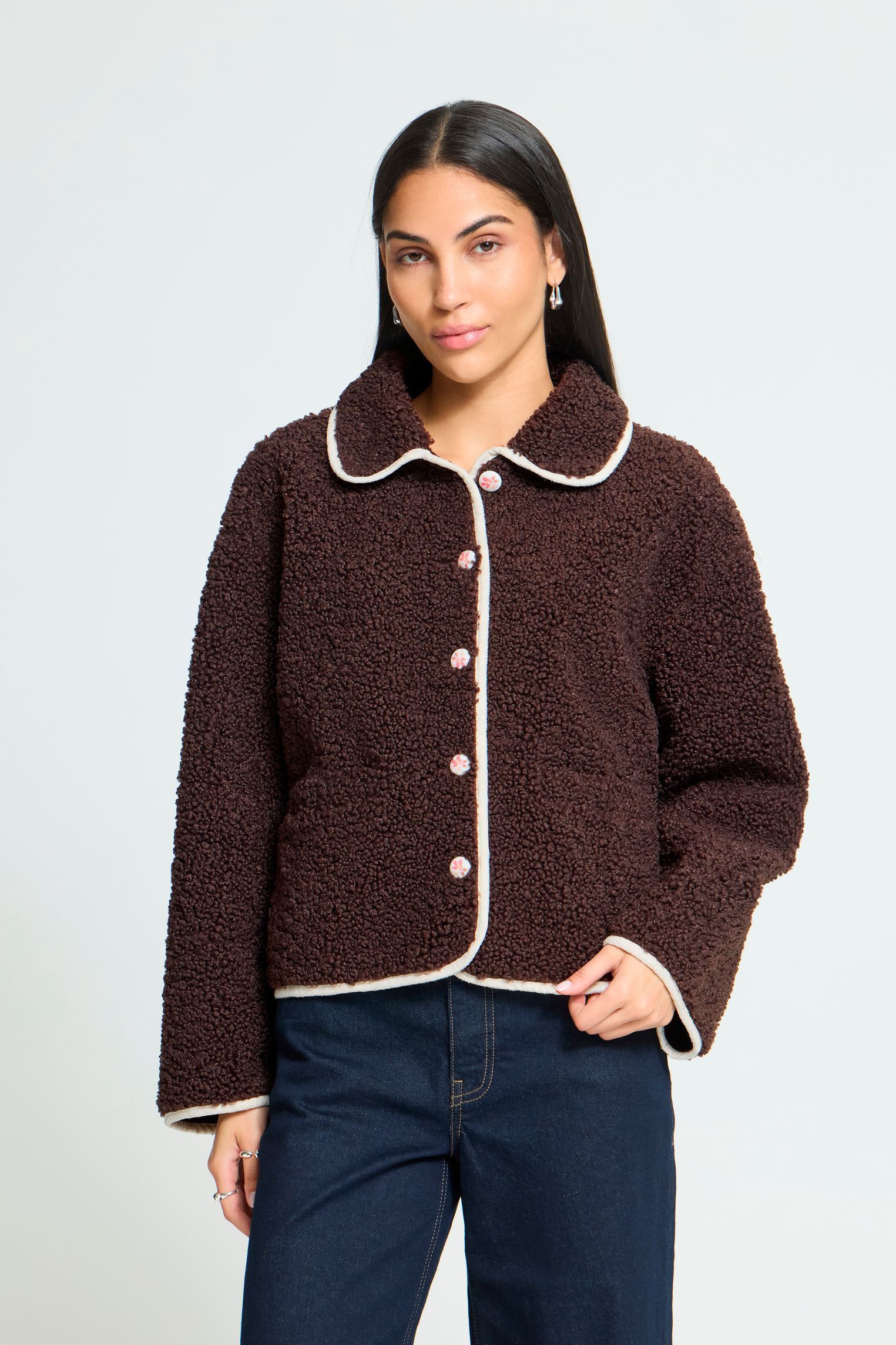 Vestes et manteaux Ihhoziva Ja femme marron Ichi Vestes et manteaux Ihhoziva Ja femme marron COFFEE BEAN