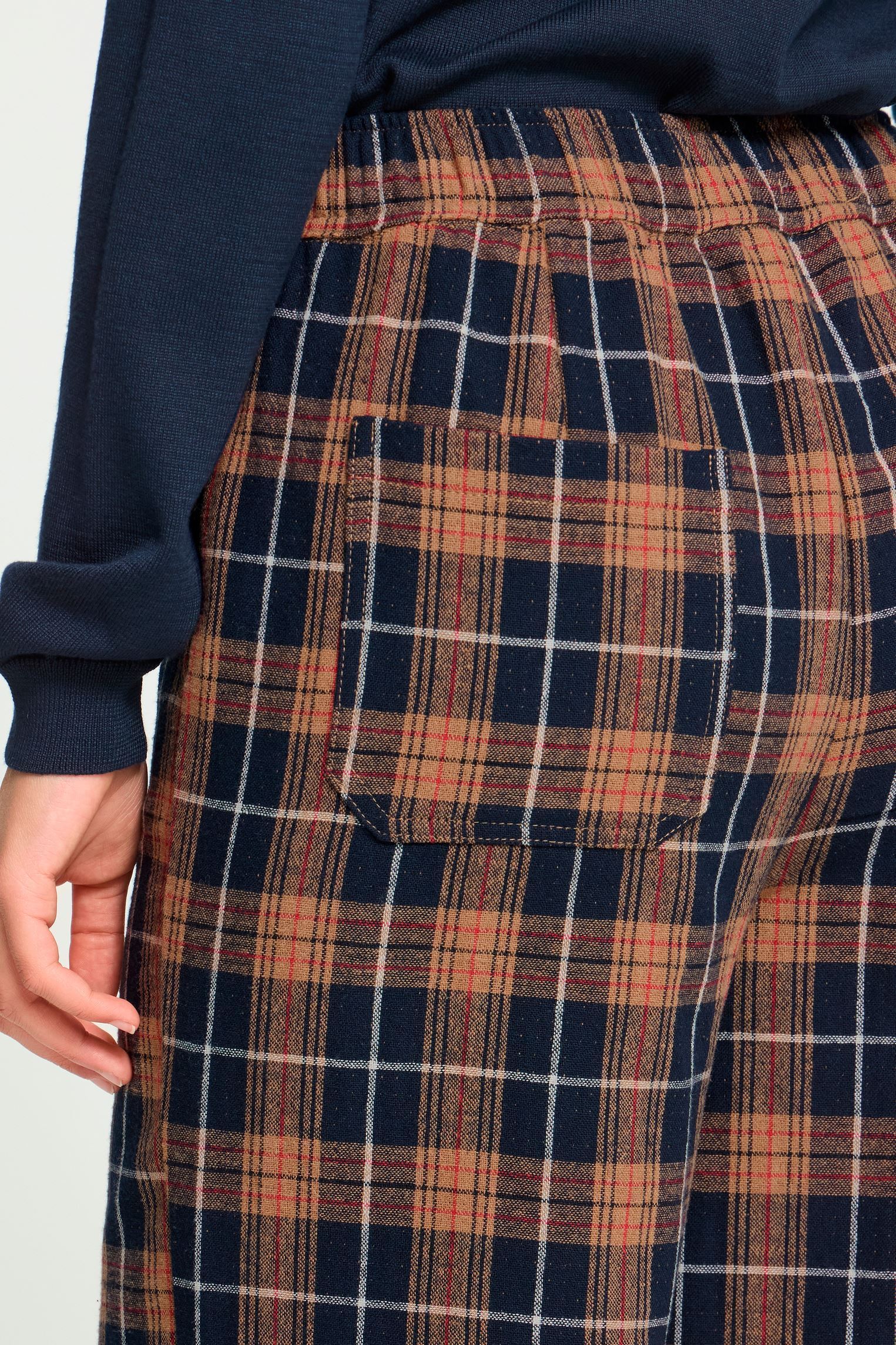 Chemises Ihkalia Pa femme marron Ichi Chemises Ihkalia Pa femme marron DARK BLUE/BROWN CHECK