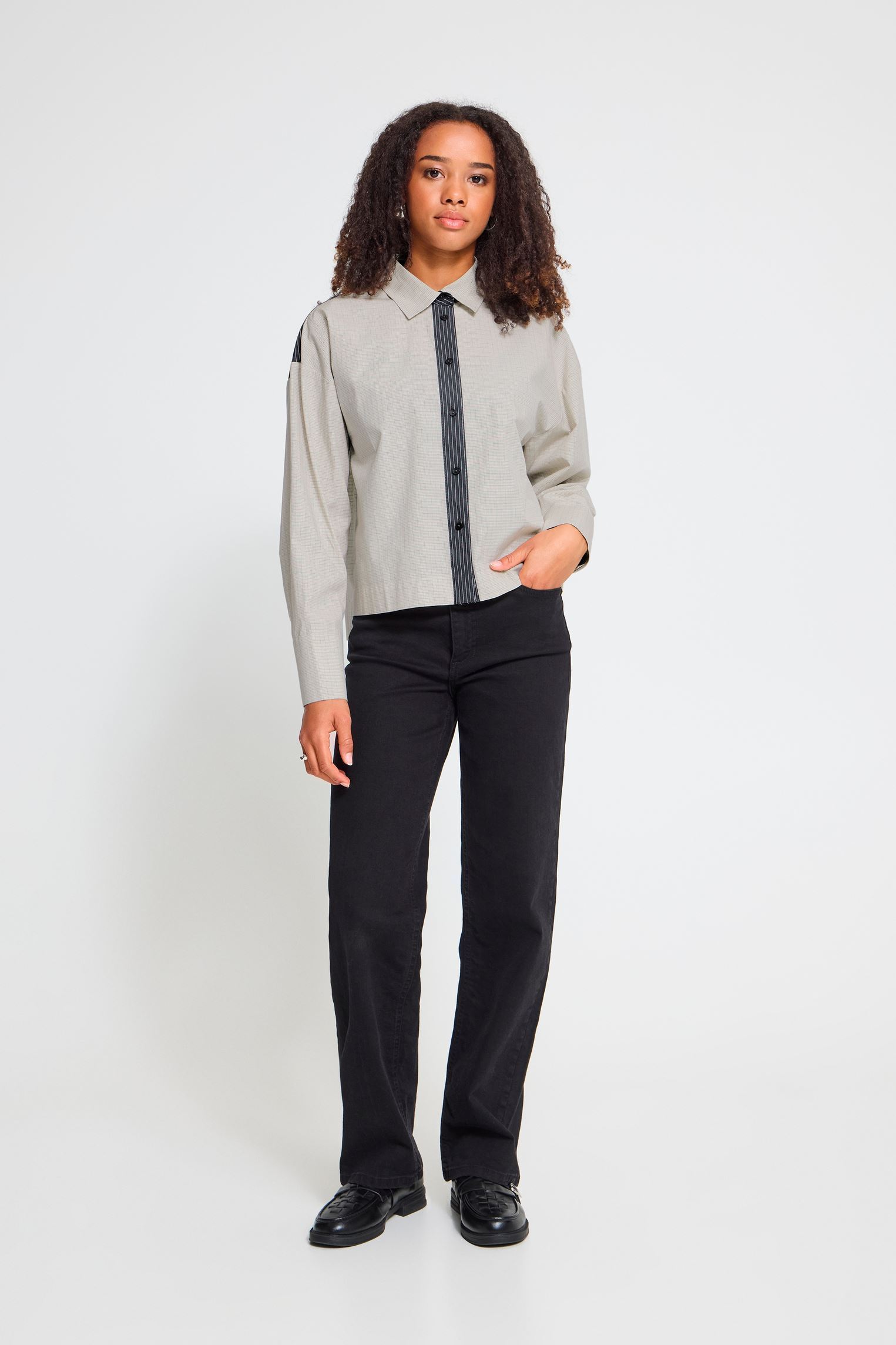 Hemden Ihklado Sh dames beige Ichi Hemden Ihklado Sh dames beige SMALL CHECK