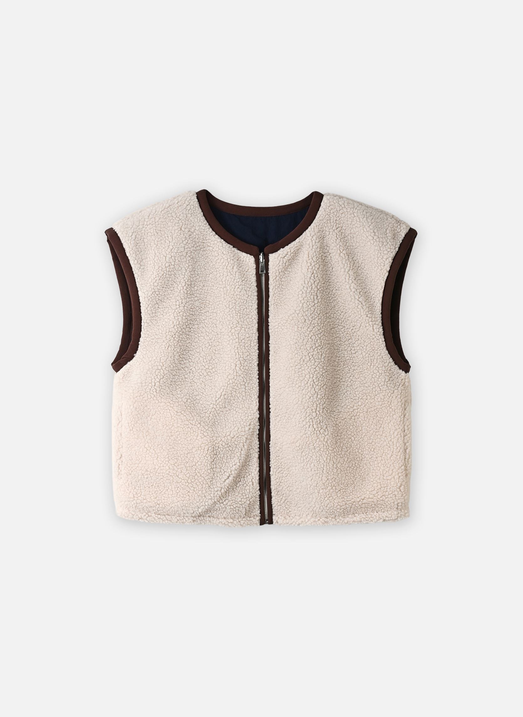 Vesten Ihlizola Wa dames beige Ichi Vesten Ihlizola Wa dames beige BIRCH/NAVY/BROWN