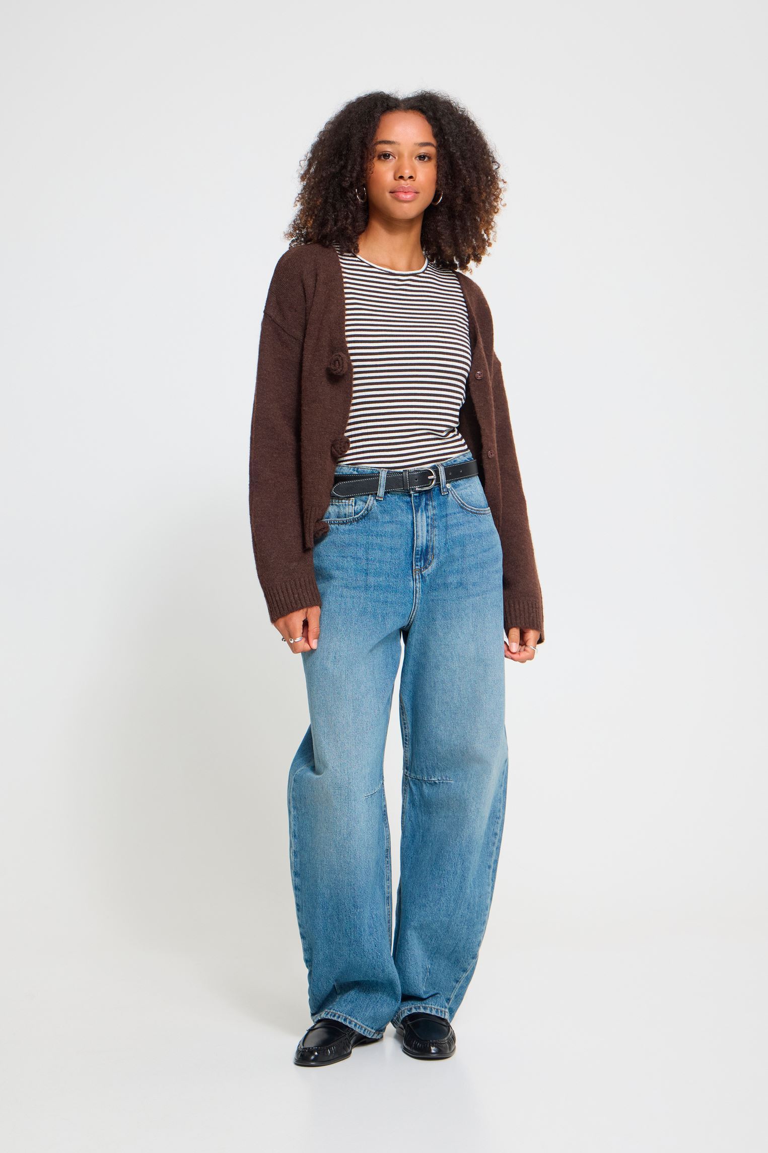Jeans Ihmilana Ballon Pa femme bleu Ichi Jeans Ihmilana Ballon Pa femme bleu WASHED MED. BLUE
