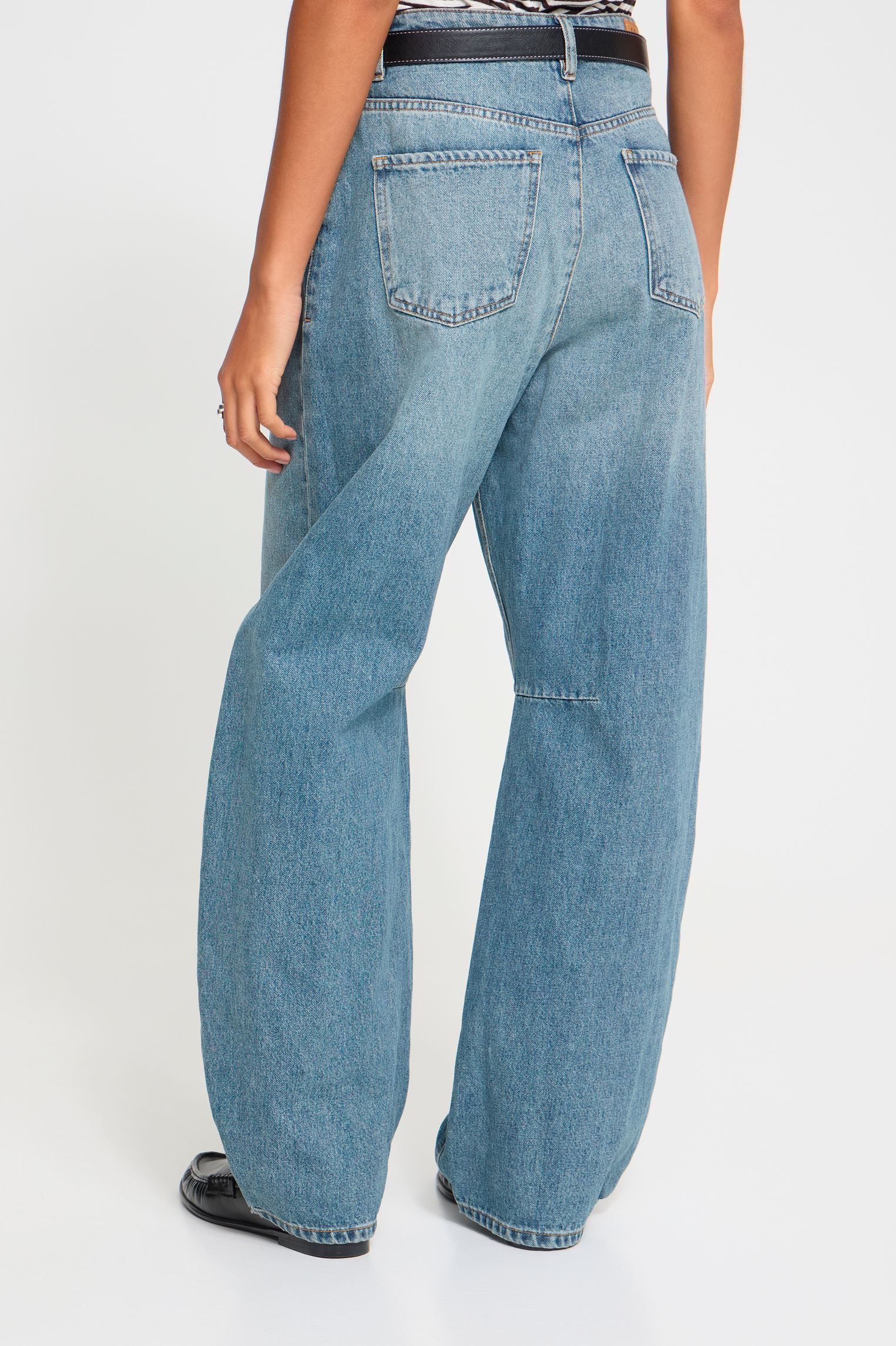 Jeans Ihmilana Ballon Pa femme bleu Ichi Jeans Ihmilana Ballon Pa femme bleu WASHED MED. BLUE