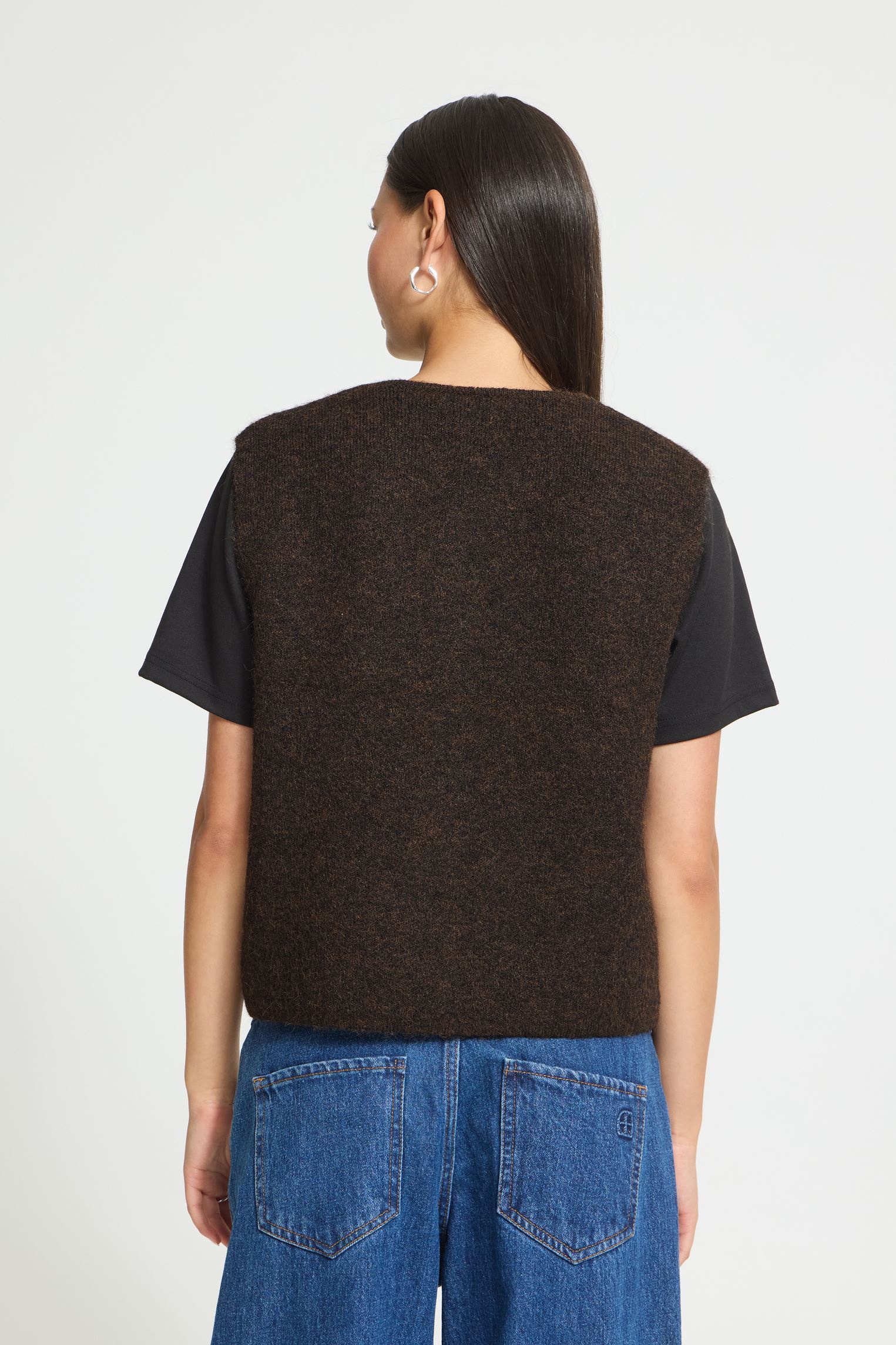 Strickjacken und Westen Ihpanora Wa damen braun Ichi Strickjacken und Westen Ihpanora Wa damen braun COFFEE BEAN MELANGE