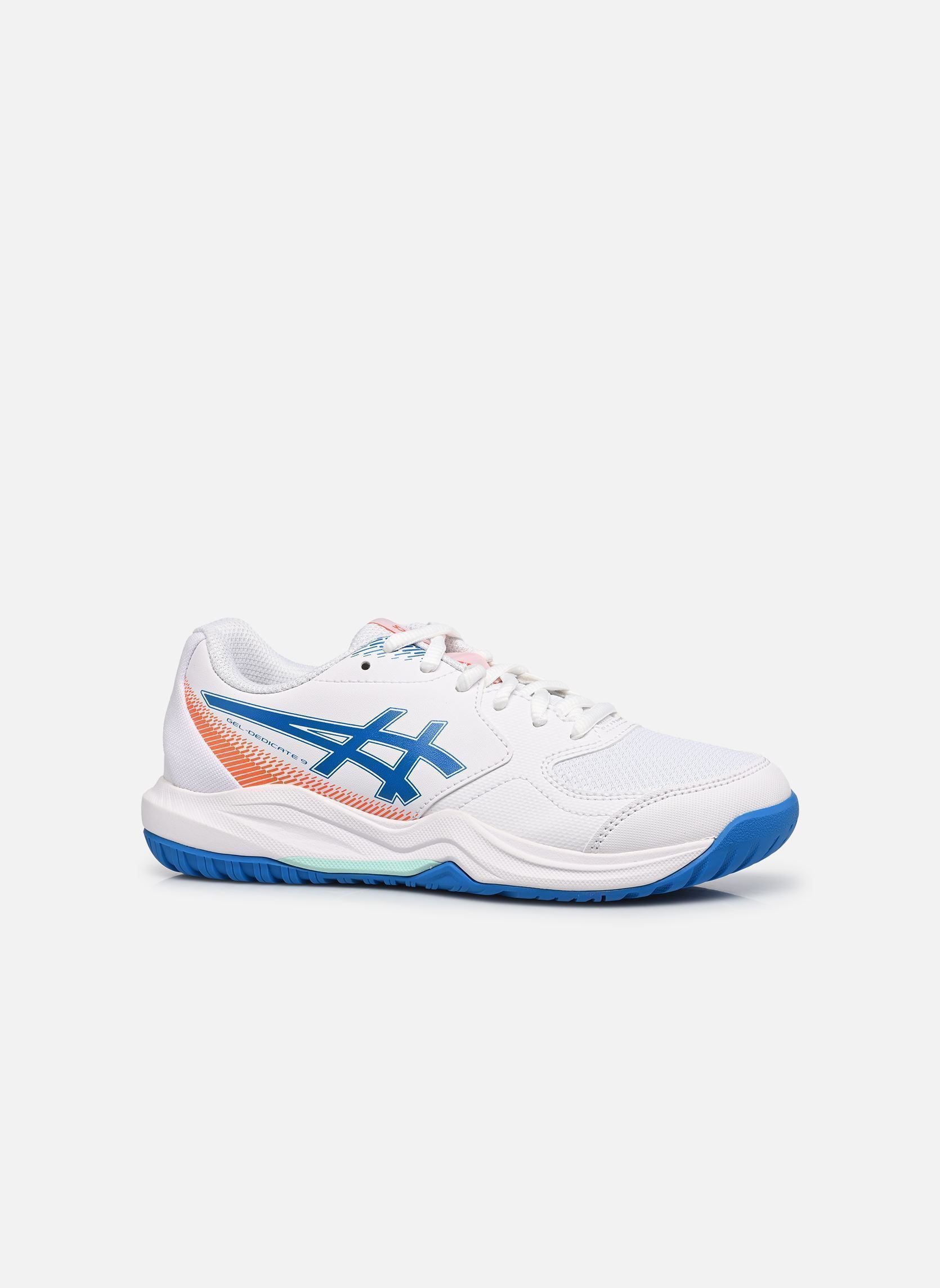 Baskets basses GEL-DEDICATE 9 GS blanc Asics Baskets basses GEL-DEDICATE 9 GS blanc WHITE/DIRECTOIRE BLUE