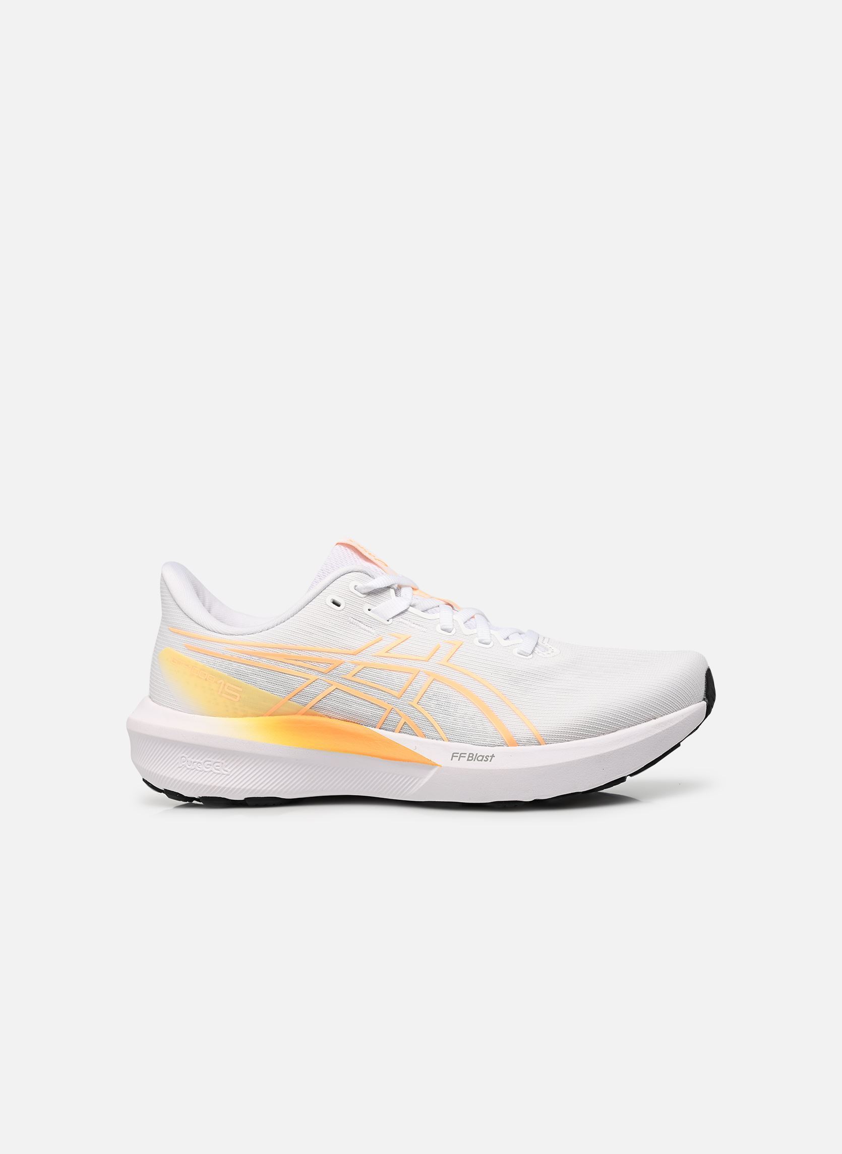 Baskets basses GT-1000 15 M homme blanc Asics Baskets basses GT-1000 15 M homme blanc WHITE/STADIUM ORANGE
