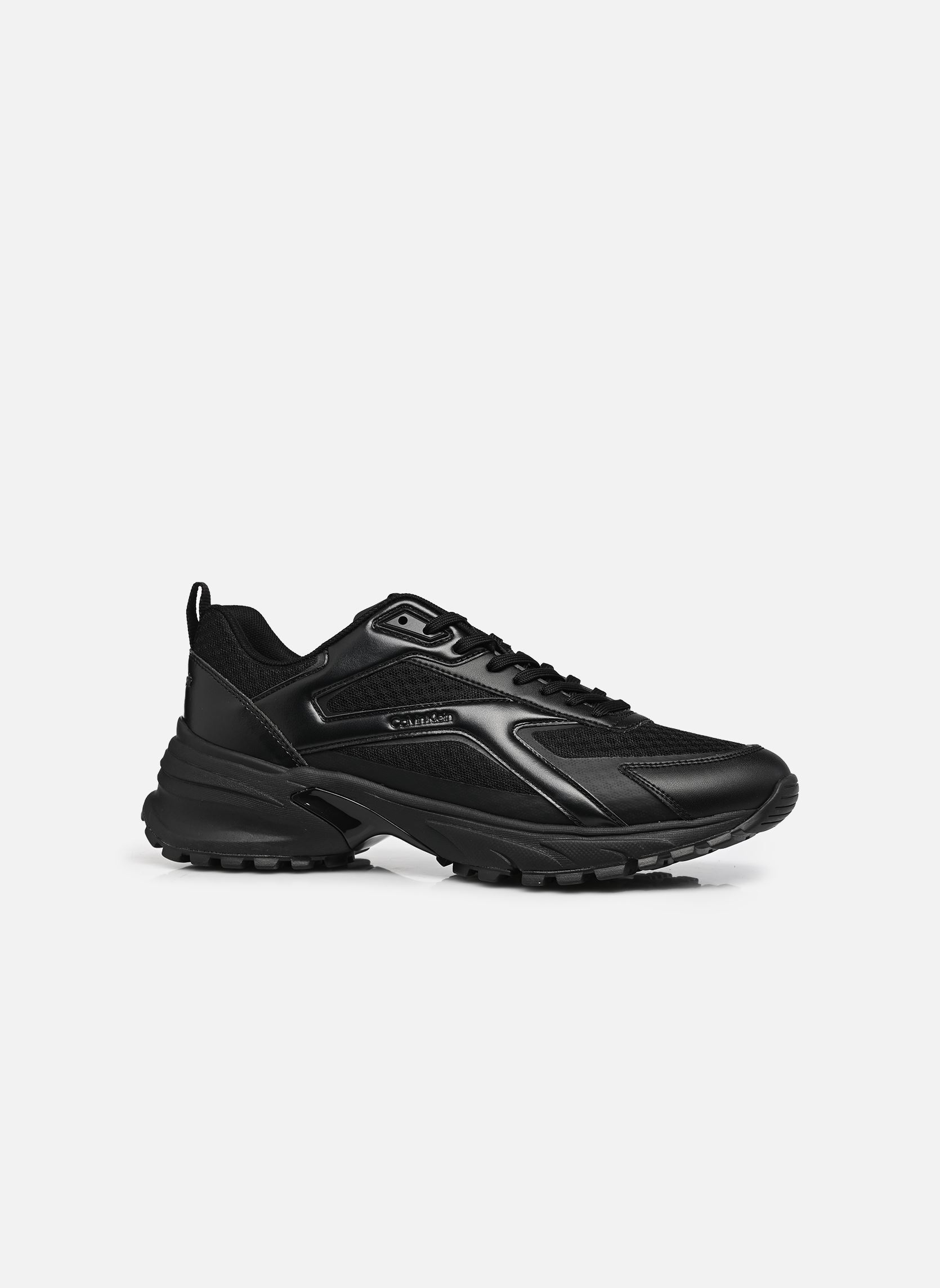 Baskets HIKE RUNNER CKSTRIPE homme noir Calvin Klein Baskets HIKE RUNNER CKSTRIPE homme noir TRIPLE BLACK/GUNMETAL
