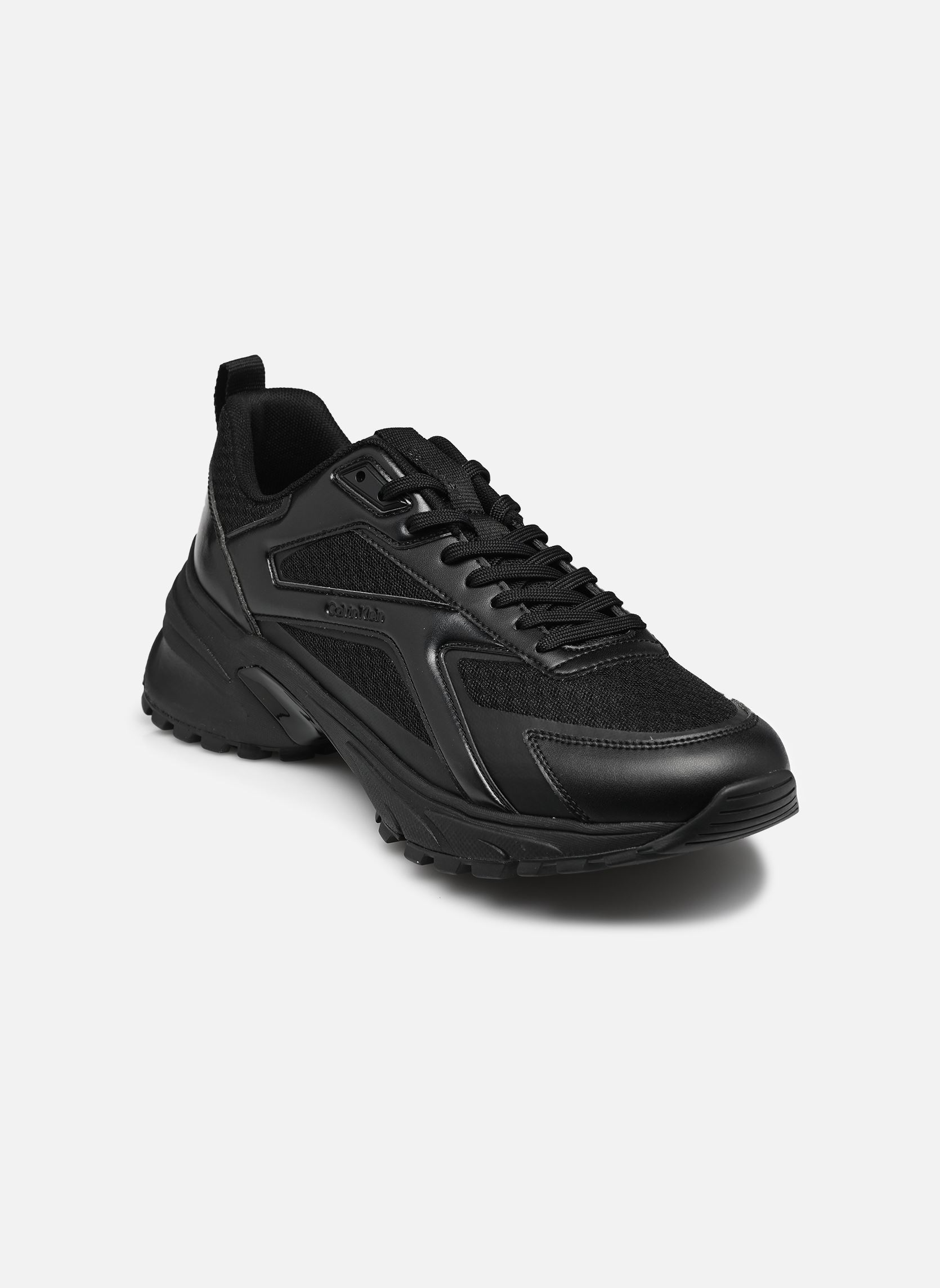 Baskets HIKE RUNNER CKSTRIPE homme noir Calvin Klein Baskets HIKE RUNNER CKSTRIPE homme noir TRIPLE BLACK/GUNMETAL