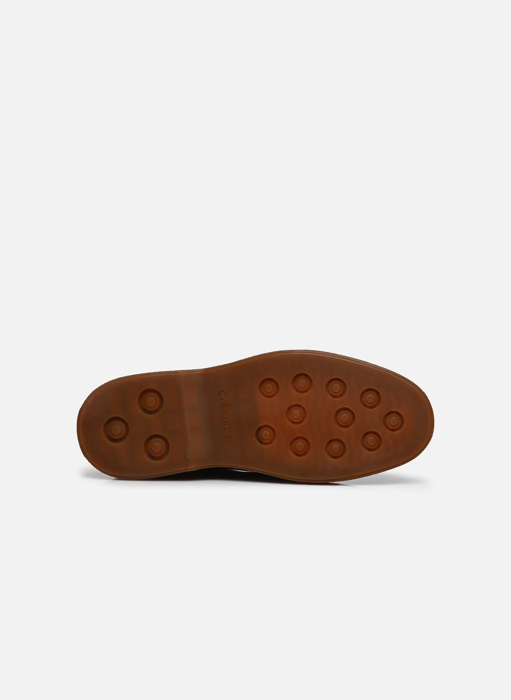 Bottines et boots TEXT RUBBER APRON BO homme marron Calvin Klein Bottines et boots TEXT RUBBER APRON BO homme marron MOCHA/GUM