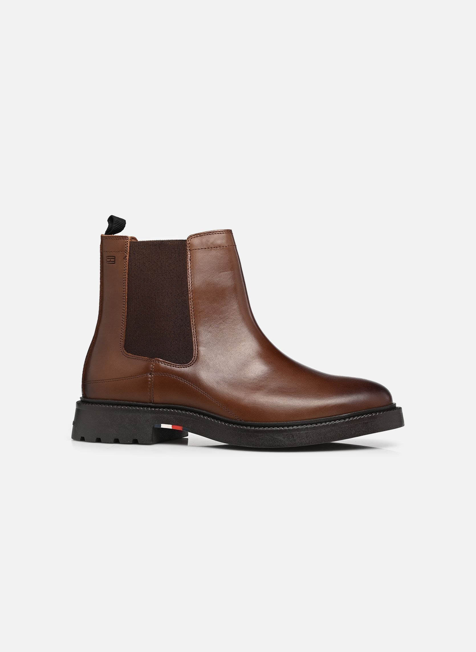 Bottines et boots CORPORATE CASUAL LTH homme marron Tommy Hilfiger Bottines et boots CORPORATE CASUAL LTH homme marron WINTER COGNAC