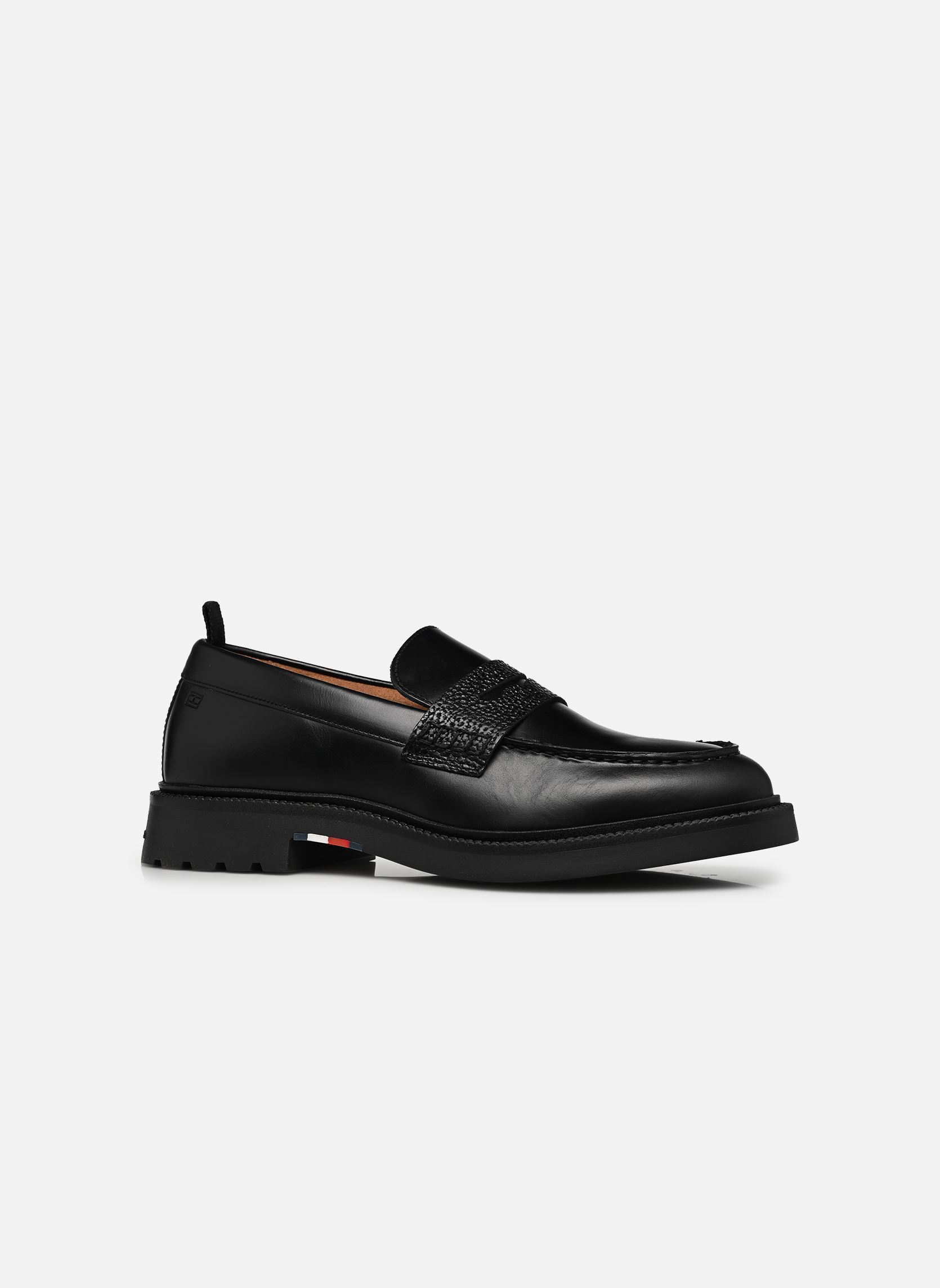 Bottines et boots CORPORATE CASUAL LTH homme noir Tommy Hilfiger Bottines et boots CORPORATE CASUAL LTH homme noir BLACK