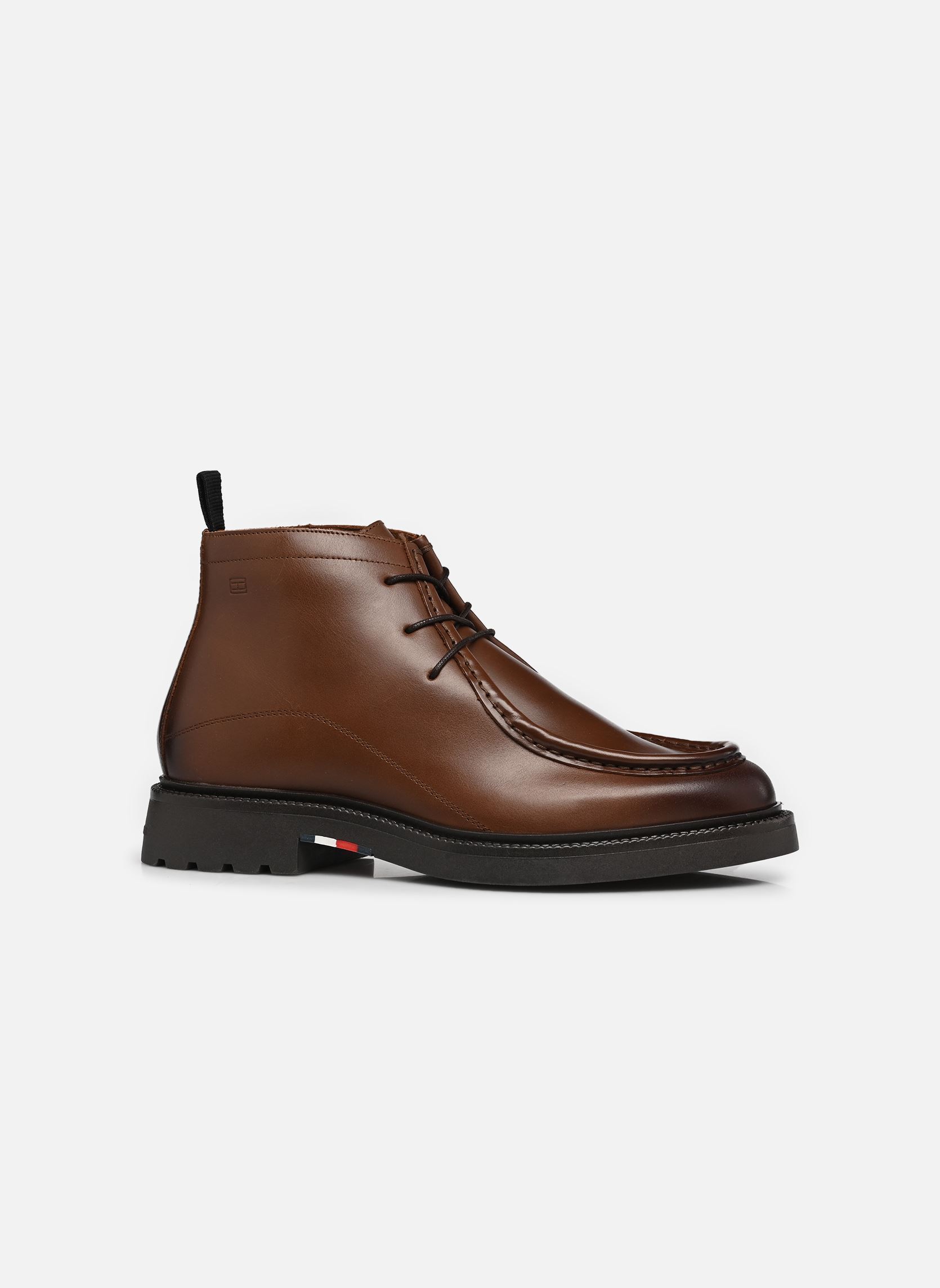 Bottines et boots CORPORATE CASUAL LTH homme marron Tommy Hilfiger Bottines et boots CORPORATE CASUAL LTH homme marron WINTER COGNAC