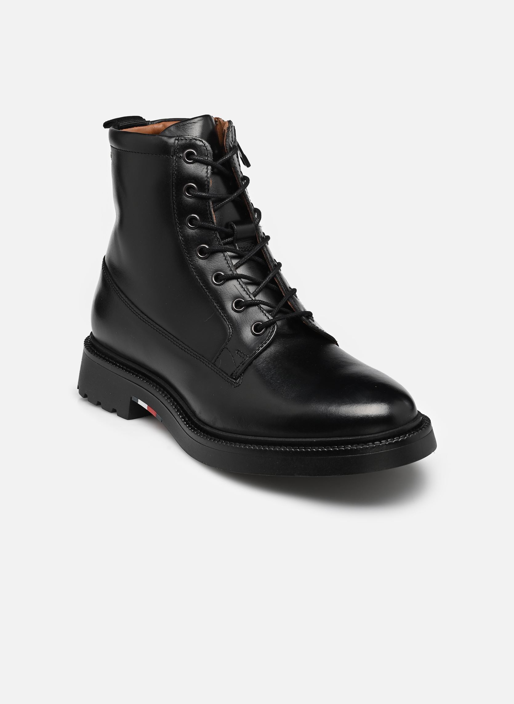 Bottines et boots CORPORATE CASUAL LTH homme noir Tommy Hilfiger Bottines et boots CORPORATE CASUAL LTH homme noir BLACK