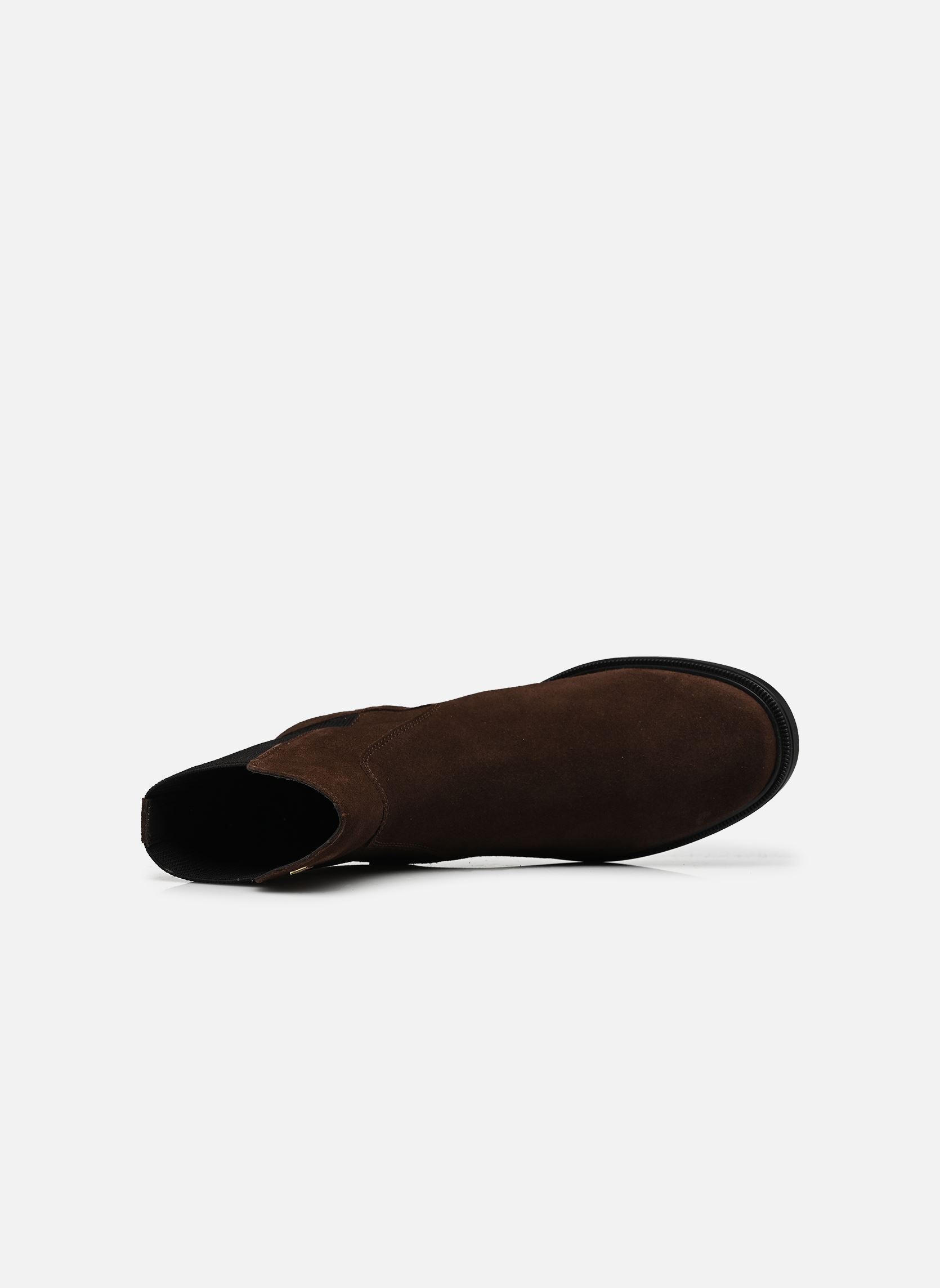 Bottines et boots ENAMEL FLAG SUEDE AN femme marron Tommy Hilfiger Bottines et boots ENAMEL FLAG SUEDE AN femme marron FONDANT BROWN
