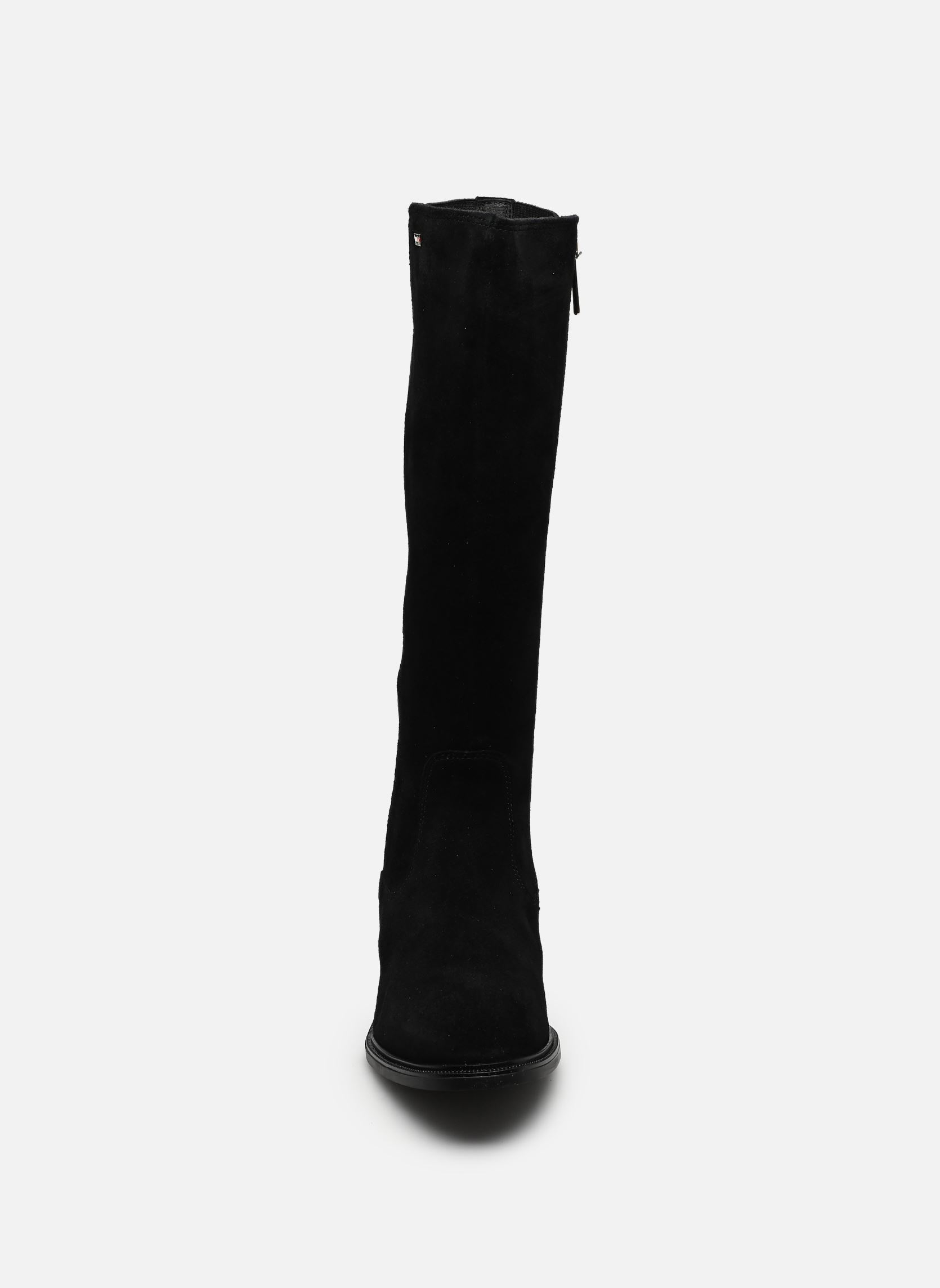 Bottes ENAMEL FLAG SUEDE HI femme noir Tommy Hilfiger Bottes ENAMEL FLAG SUEDE HI femme noir BLACK