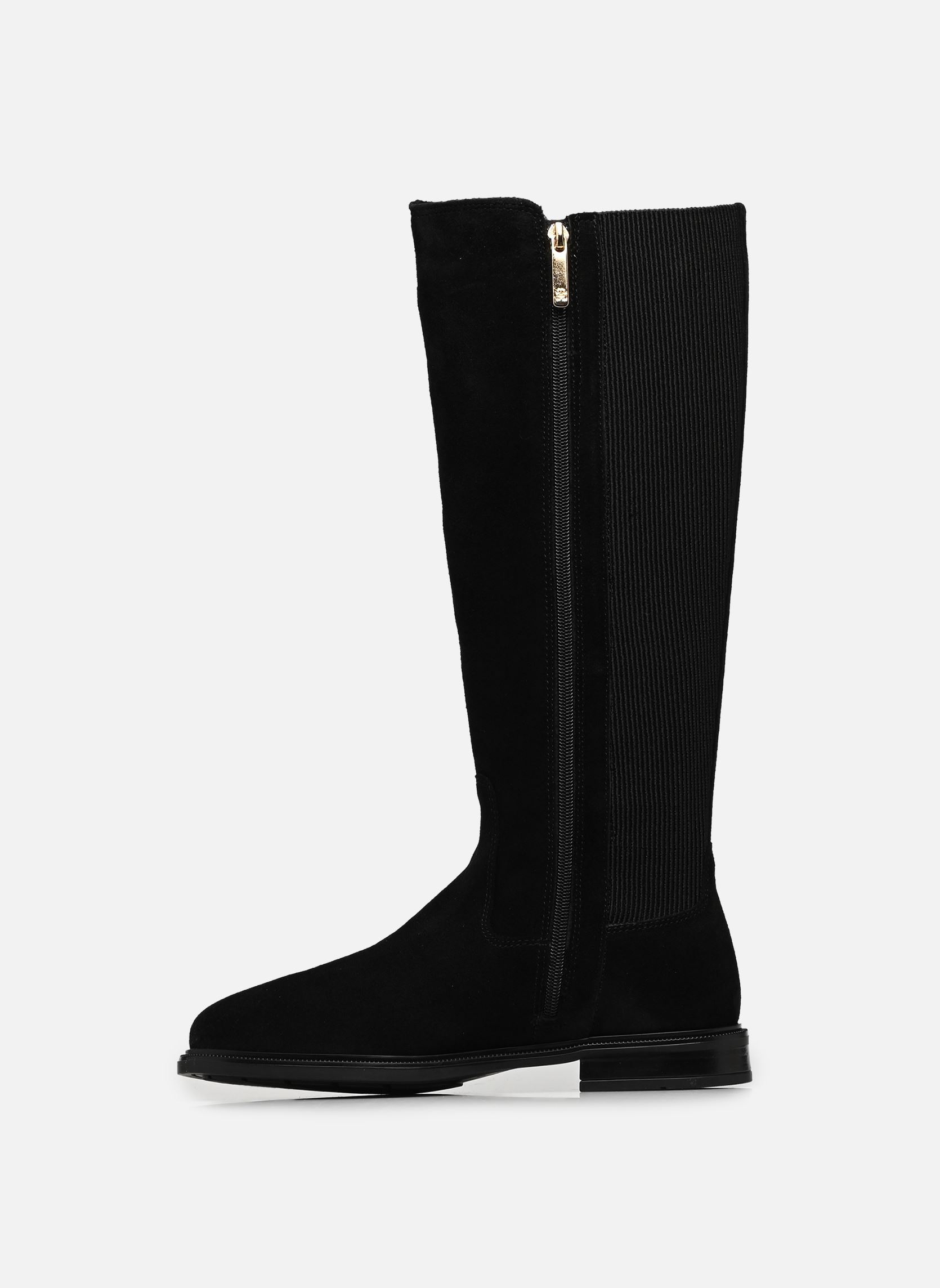 Bottes ENAMEL FLAG SUEDE HI femme noir Tommy Hilfiger Bottes ENAMEL FLAG SUEDE HI femme noir BLACK