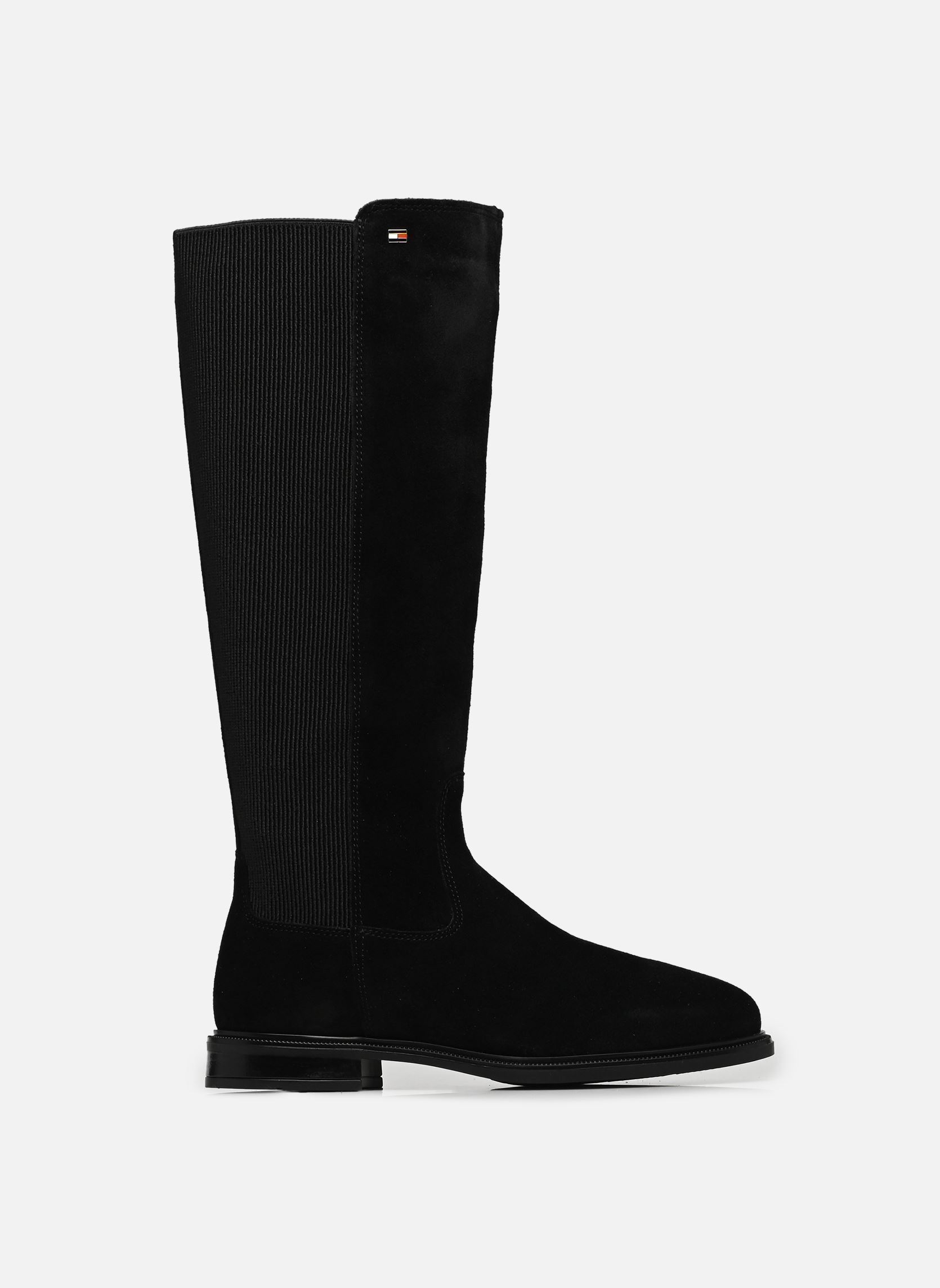 Bottes ENAMEL FLAG SUEDE HI femme noir Tommy Hilfiger Bottes ENAMEL FLAG SUEDE HI femme noir BLACK