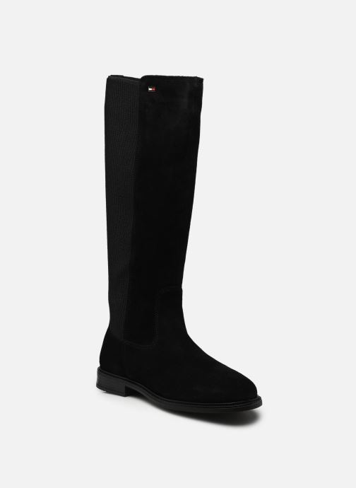 Tommy Hilfiger Laarzen ENAMEL FLAG SUEDE HI dames zwart