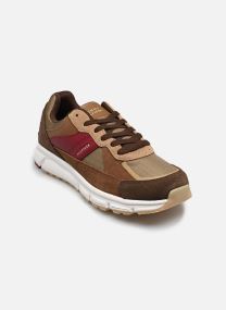 Baskets HILFIGER MIX MATERIA homme marron Tommy Hilfiger Baskets HILFIGER MIX MATERIA homme marron SOUTHERN TAN