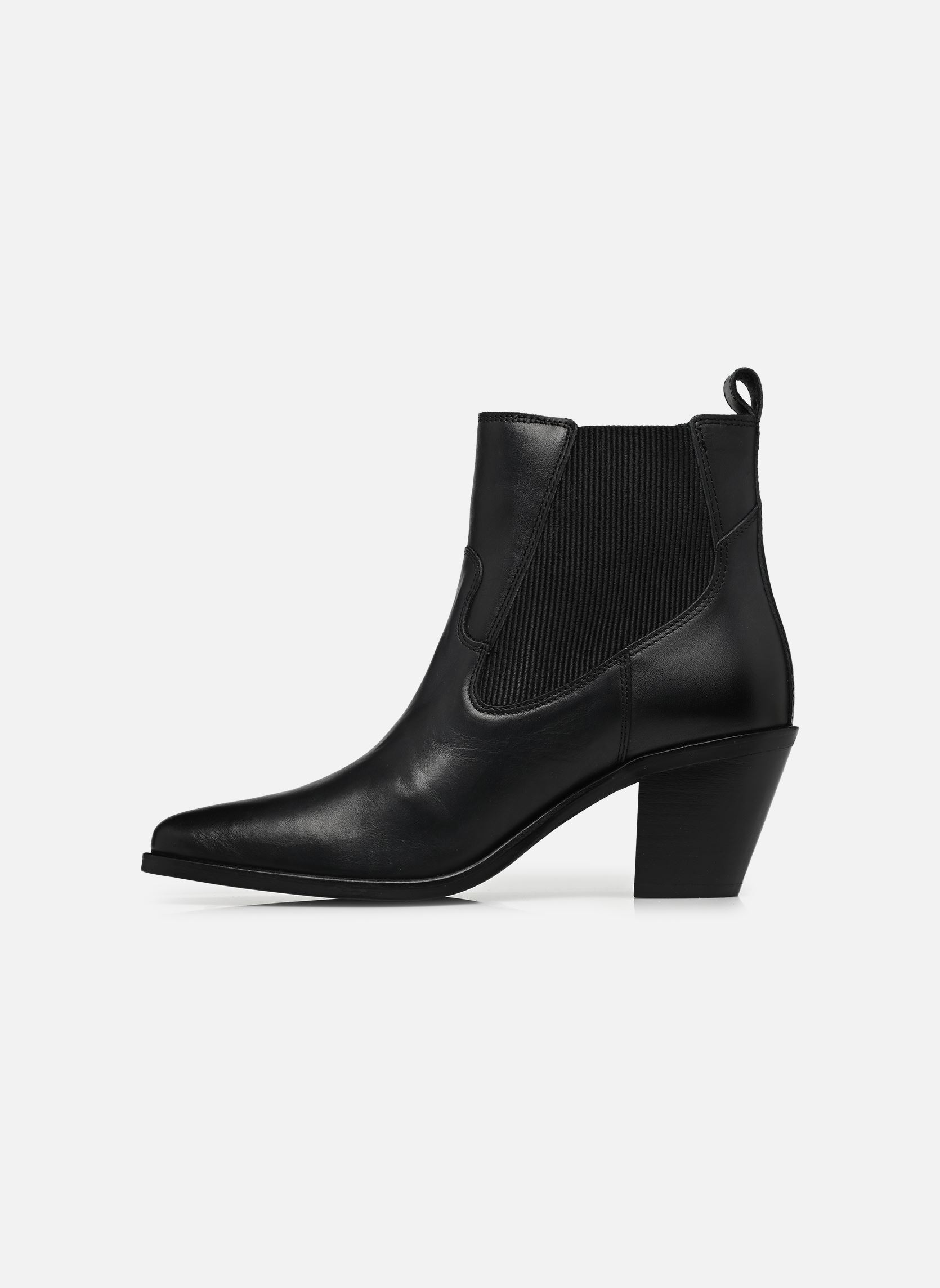 Bottines et boots LEATHER WESTERN CHEL femme noir Tommy Hilfiger Bottines et boots LEATHER WESTERN CHEL femme noir BLACK