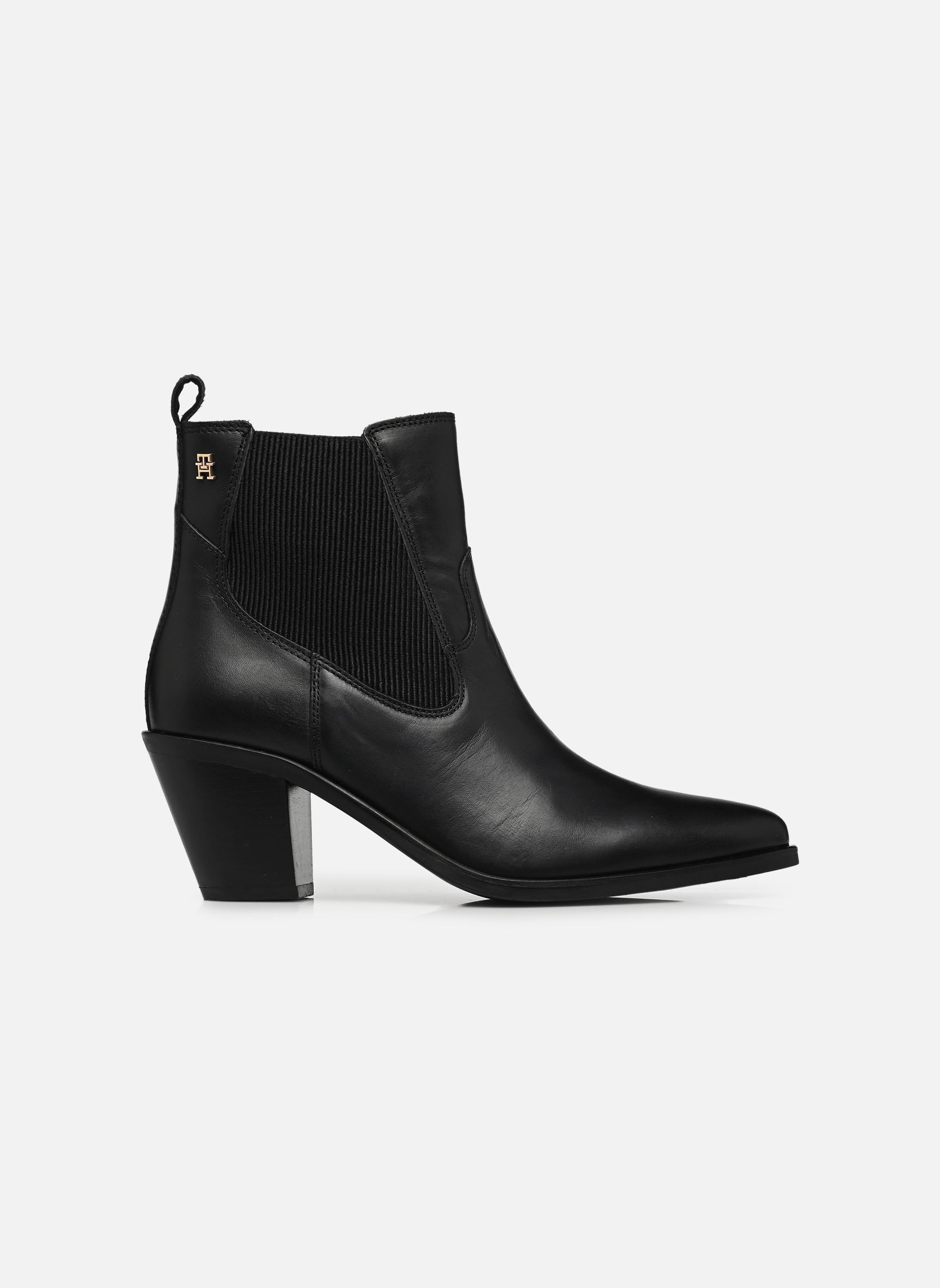 Bottines et boots LEATHER WESTERN CHEL femme noir Tommy Hilfiger Bottines et boots LEATHER WESTERN CHEL femme noir BLACK