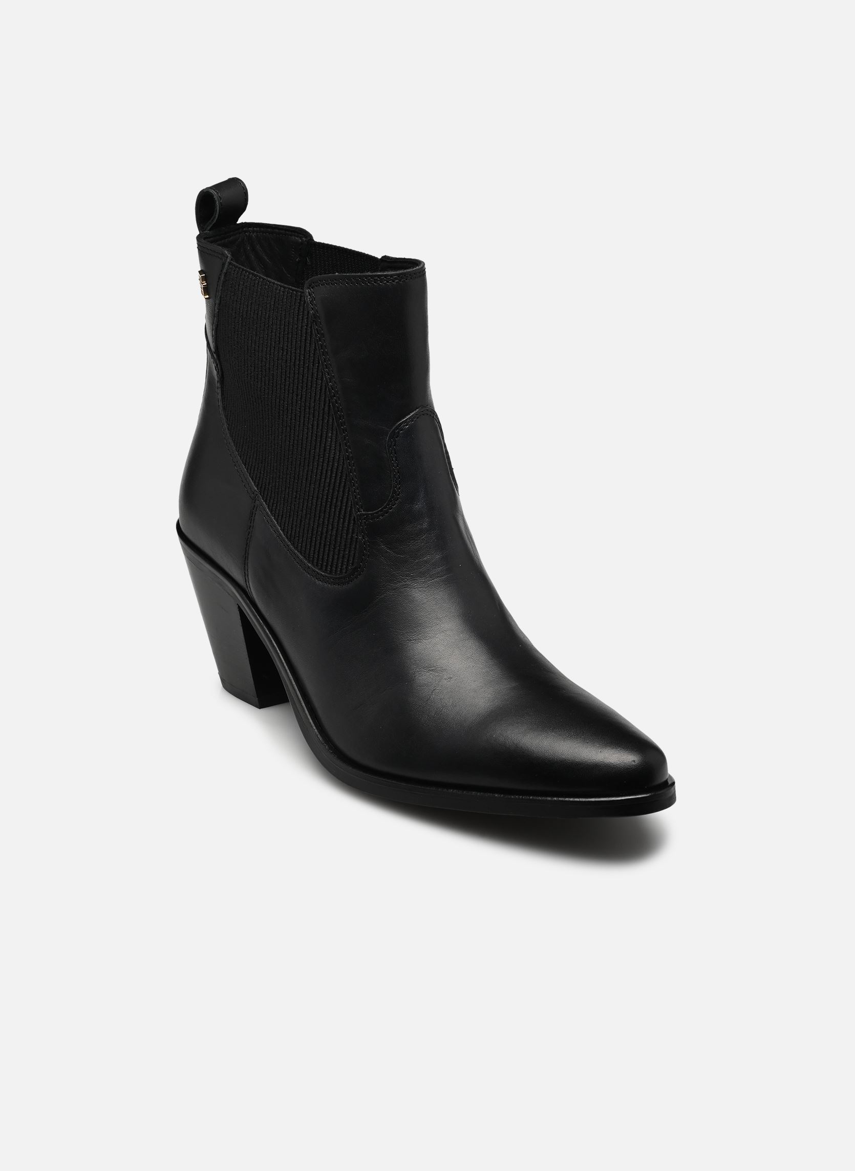 Bottines et boots LEATHER WESTERN CHEL femme noir Tommy Hilfiger Bottines et boots LEATHER WESTERN CHEL femme noir BLACK
