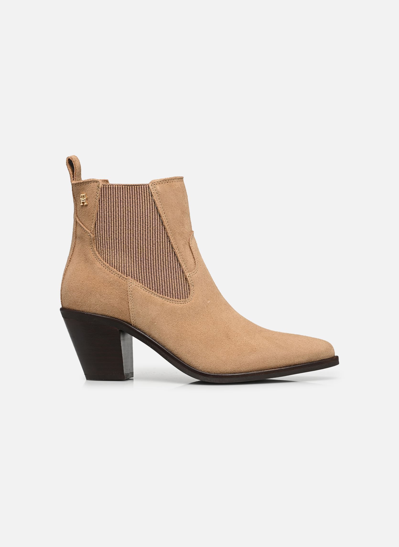 Bottines et boots SUEDE WESTERN CHELSE femme marron Tommy Hilfiger Bottines et boots SUEDE WESTERN CHELSE femme marron SAFARI CANVAS